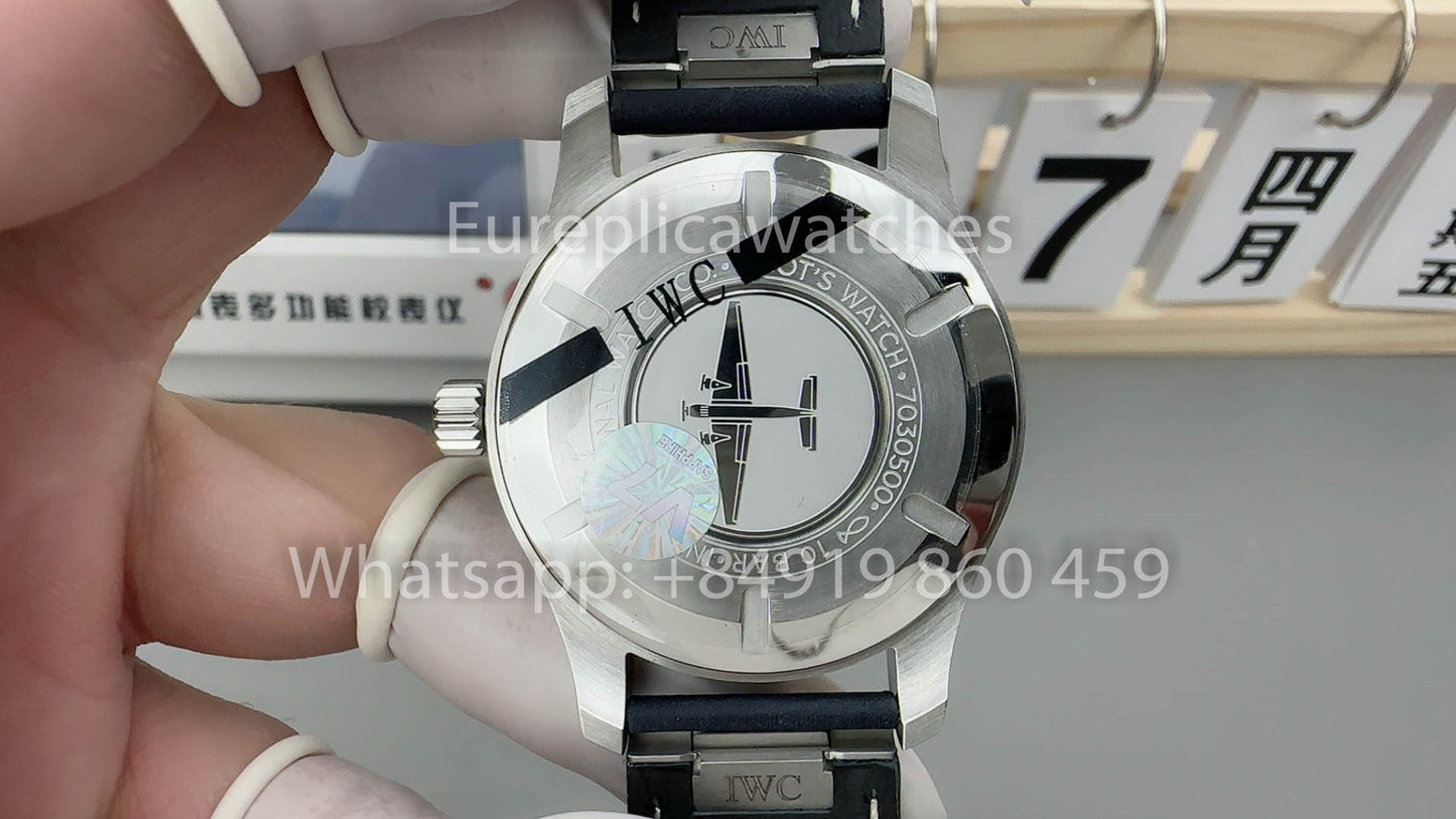 IWC Pilot IW328203 1:1 Beste Version V7 Fabrikblaues Zifferblatt