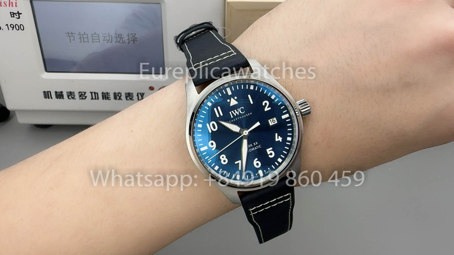 IWC Pilot IW328203 1:1 Beste Version V7 Fabrikblaues Zifferblatt