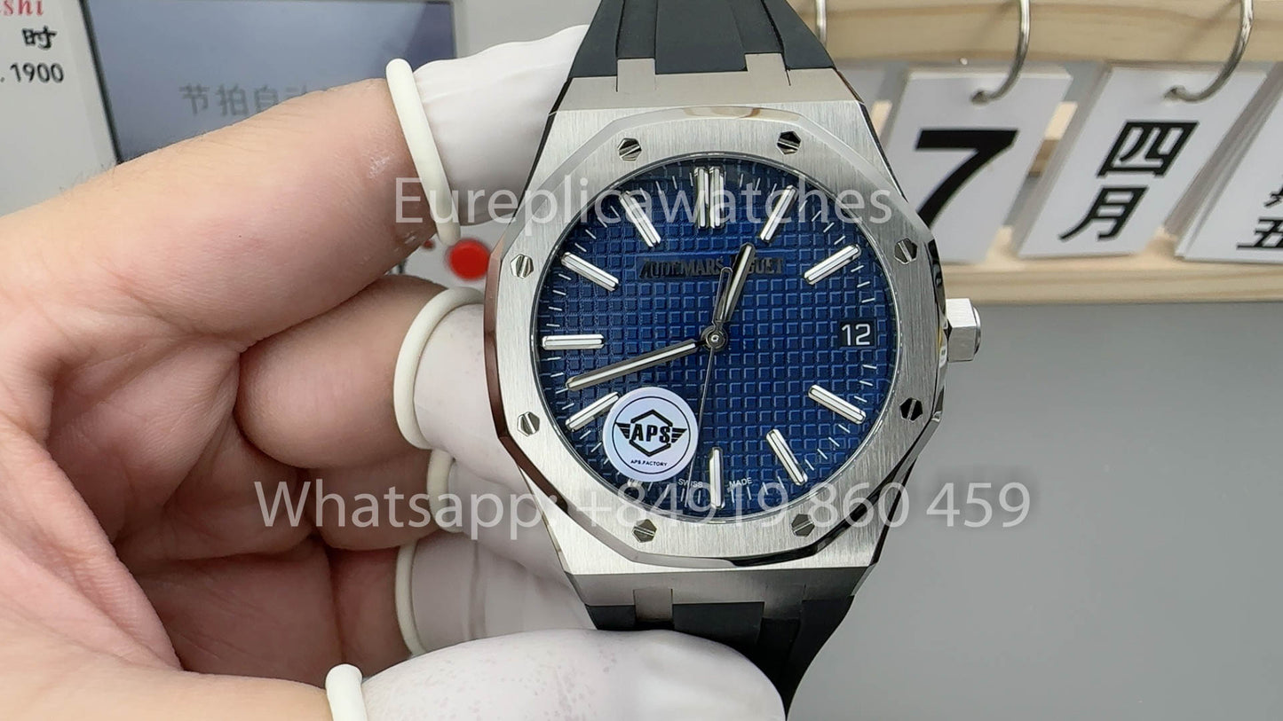 Audemars Piguet Royal Oak 15510OR.OO.D315CR.02  APS Factory 1:1 Best Version Blue Dial Rubber Strap