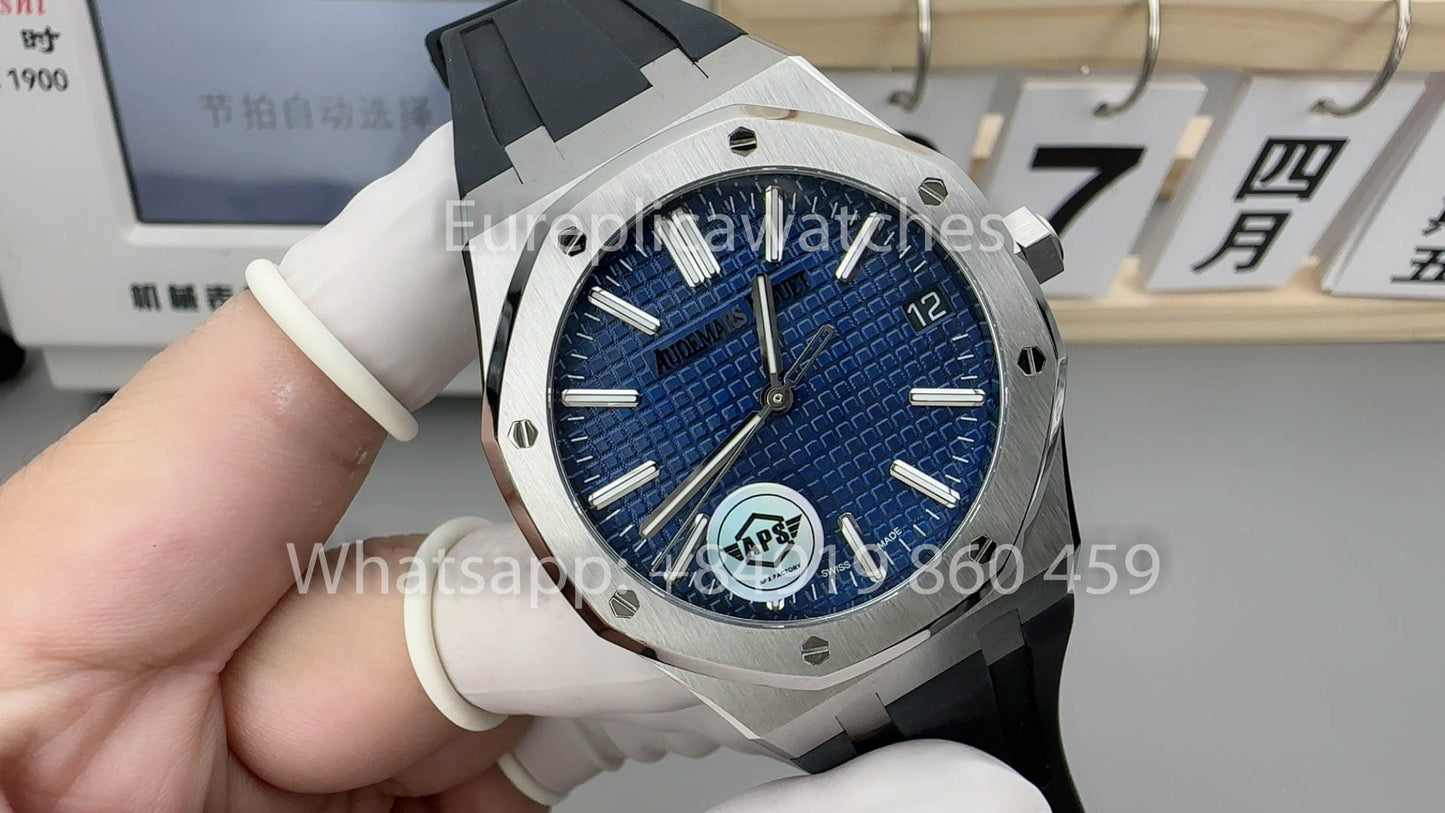Audemars Piguet Royal Oak 15510OR.OO.D315CR.02  APS Factory 1:1 Best Version Blue Dial Rubber Strap
