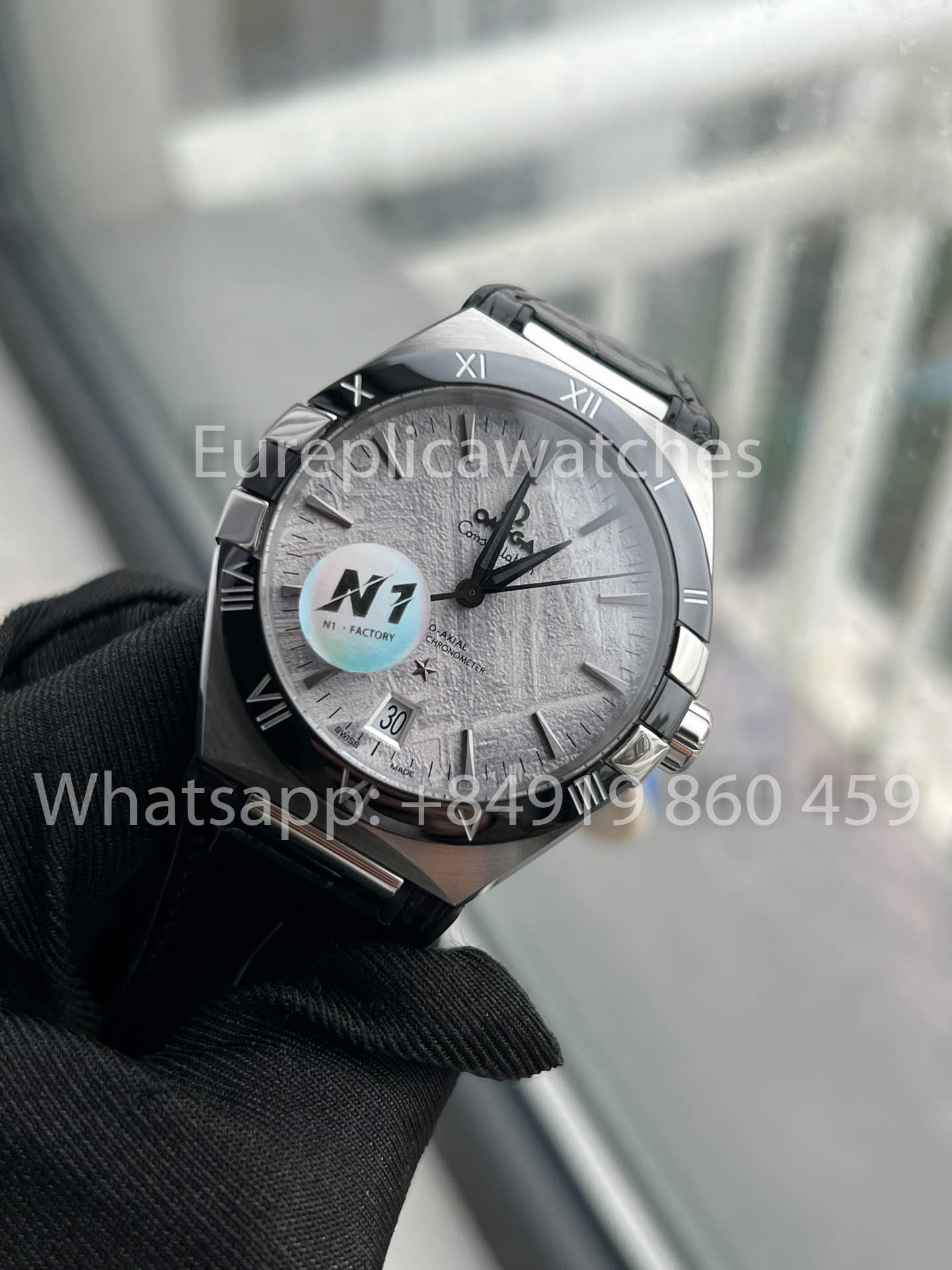 Omega Constellation Chronometer 131.30.41.21.99.001 Meteoritenzifferblatt 1:1 Beste Version N1 Fabriklederarmband