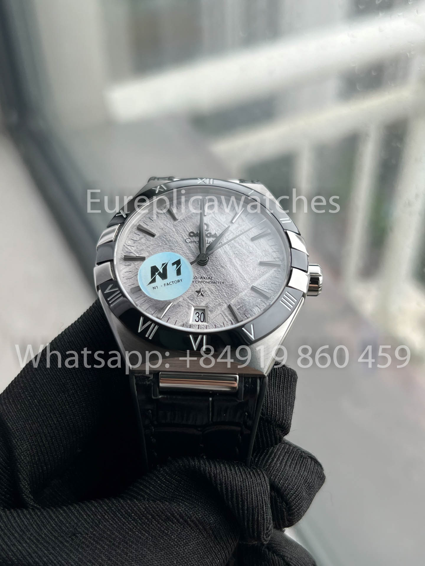 Omega Constellation Chronometer 131.30.41.21.99.001 Meteoritenzifferblatt 1:1 Beste Version N1 Fabriklederarmband