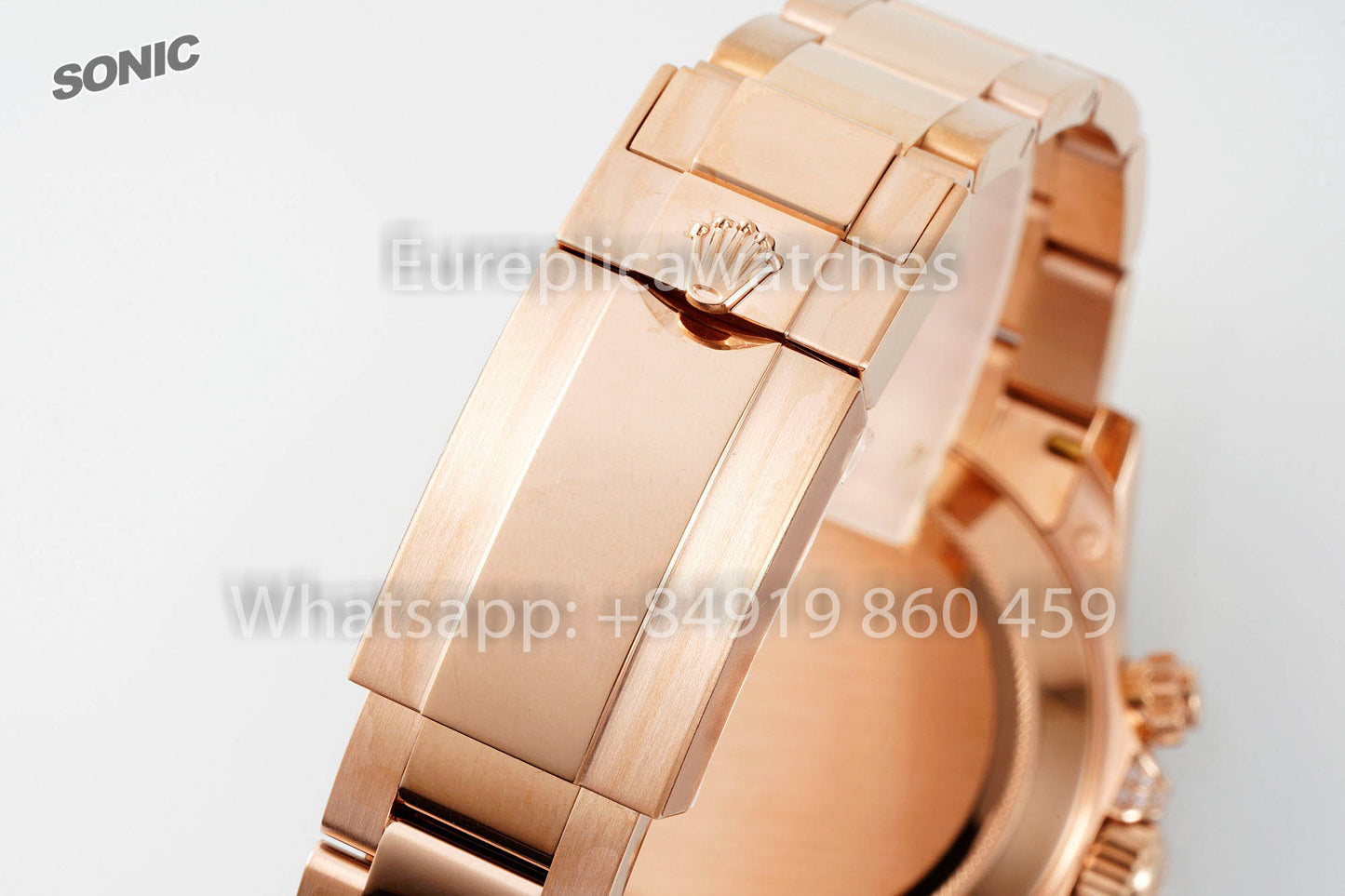 Rolex Daytona Rainbow Cadran Diamant Or Rose 40 mm 1:1 Super Clone Sonic Factory