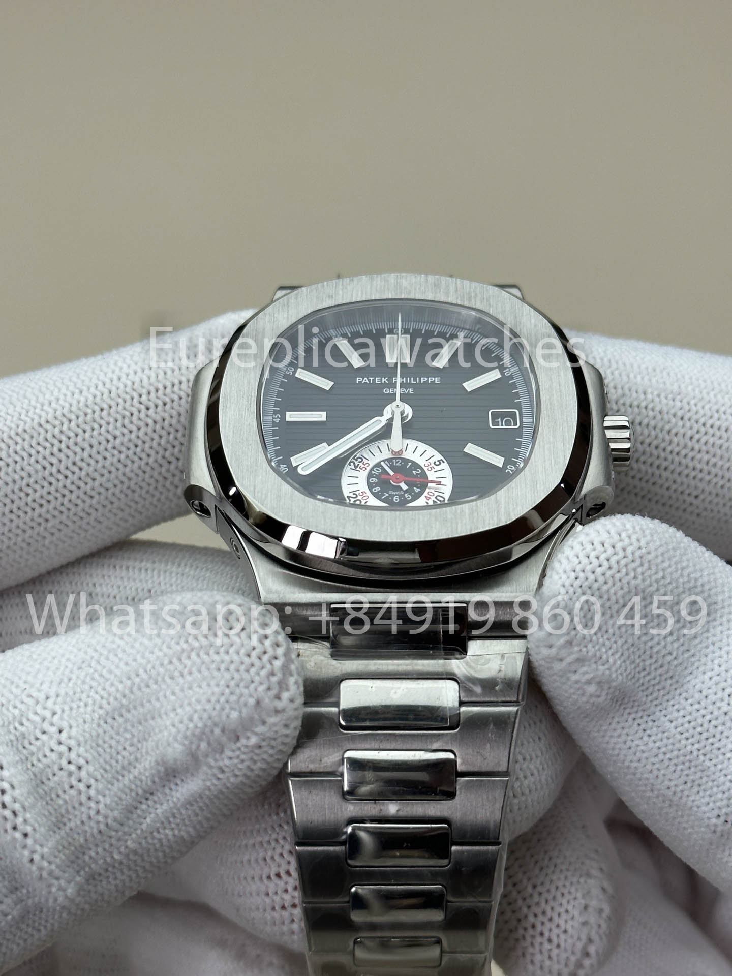 Patek Philippe Nautilus 5980/1A-019 1:1 Beste Version 3K Factory V3 Verbessertes schwarzes Zifferblatt