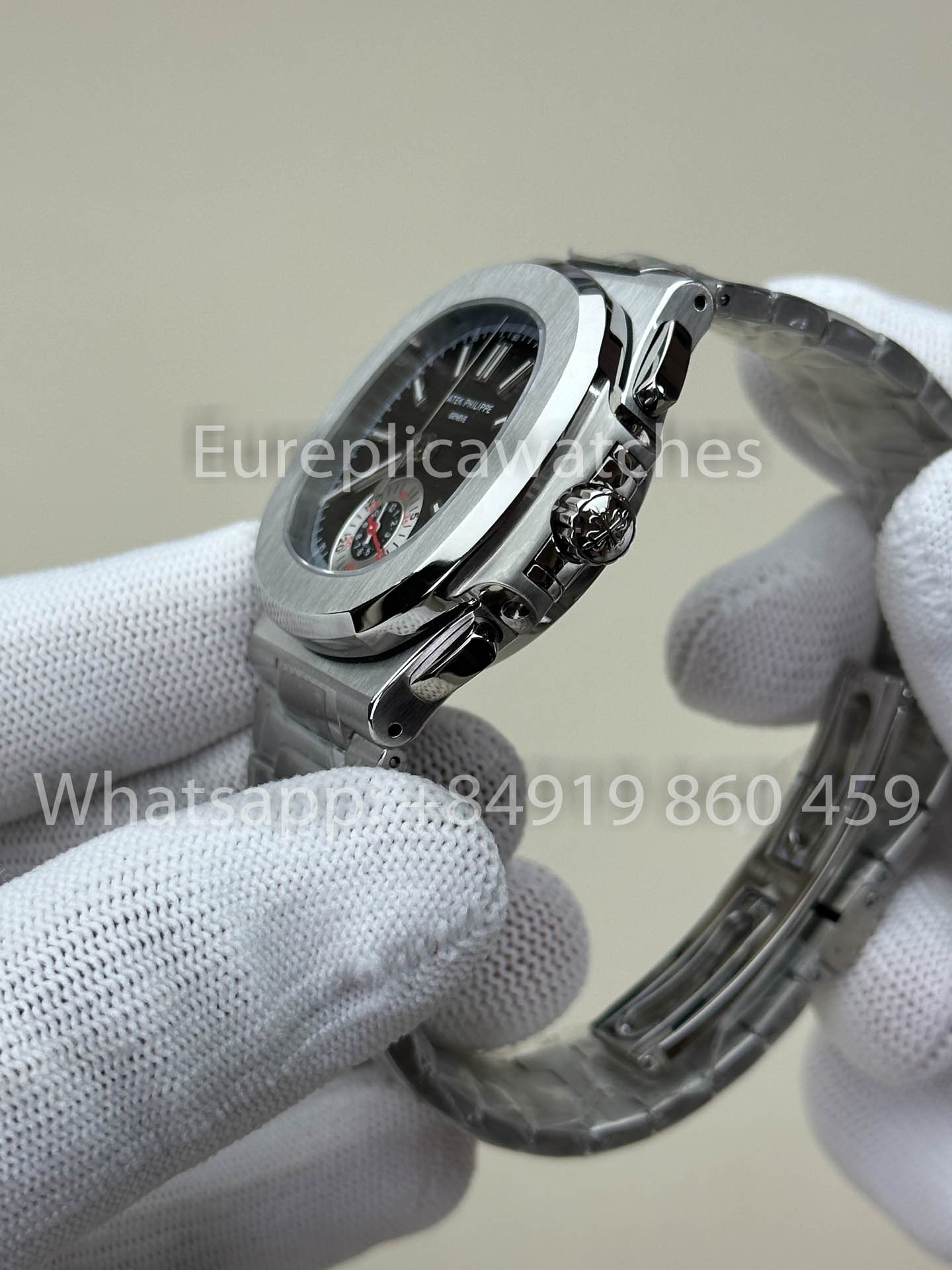 Patek Philippe Nautilus 5980/1A-019 1:1 Beste Version 3K Factory V3 Verbessertes schwarzes Zifferblatt