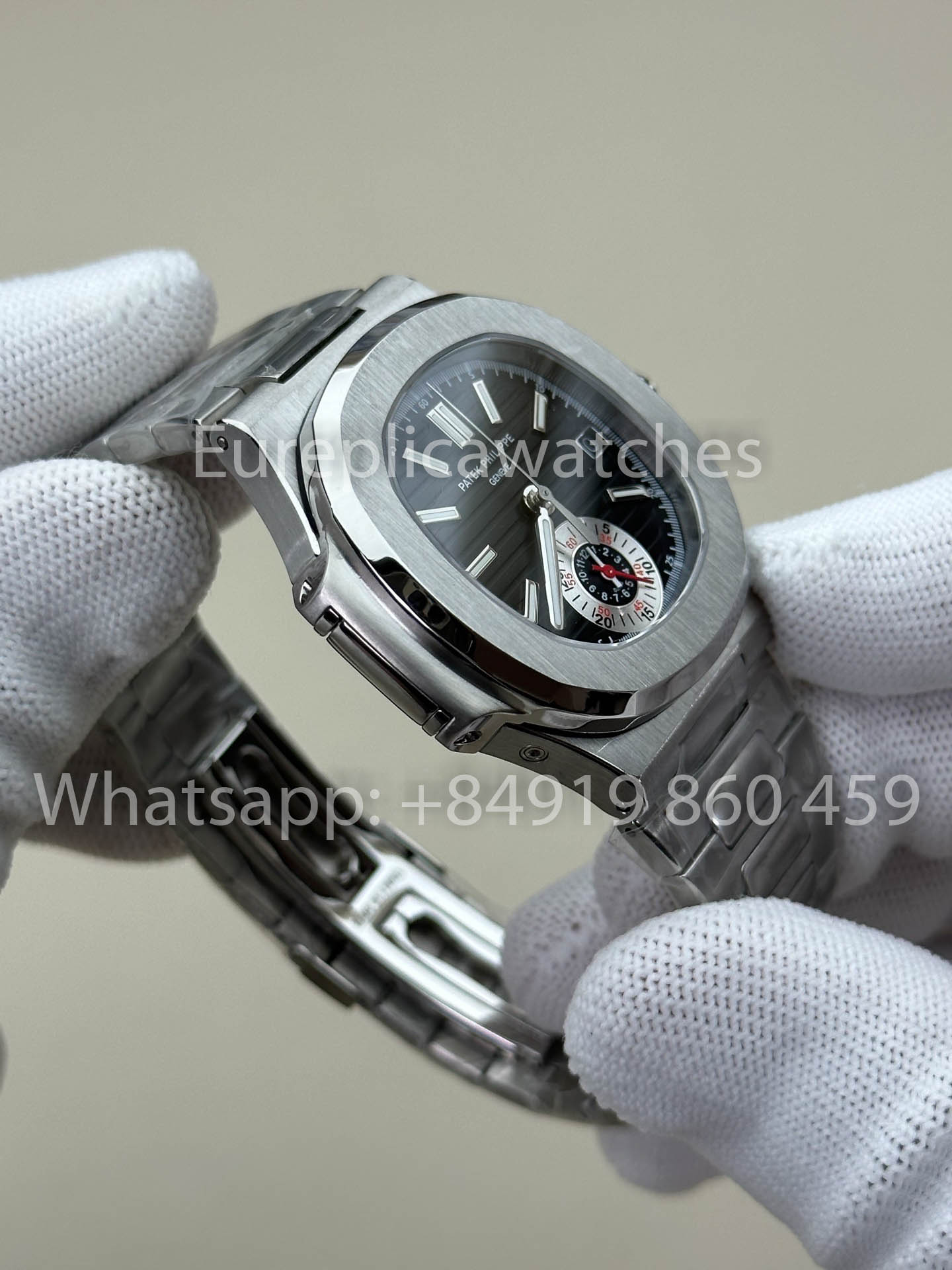 Patek Philippe Nautilus 5980/1A-019 1:1 Beste Version 3K Factory V3 Verbessertes schwarzes Zifferblatt