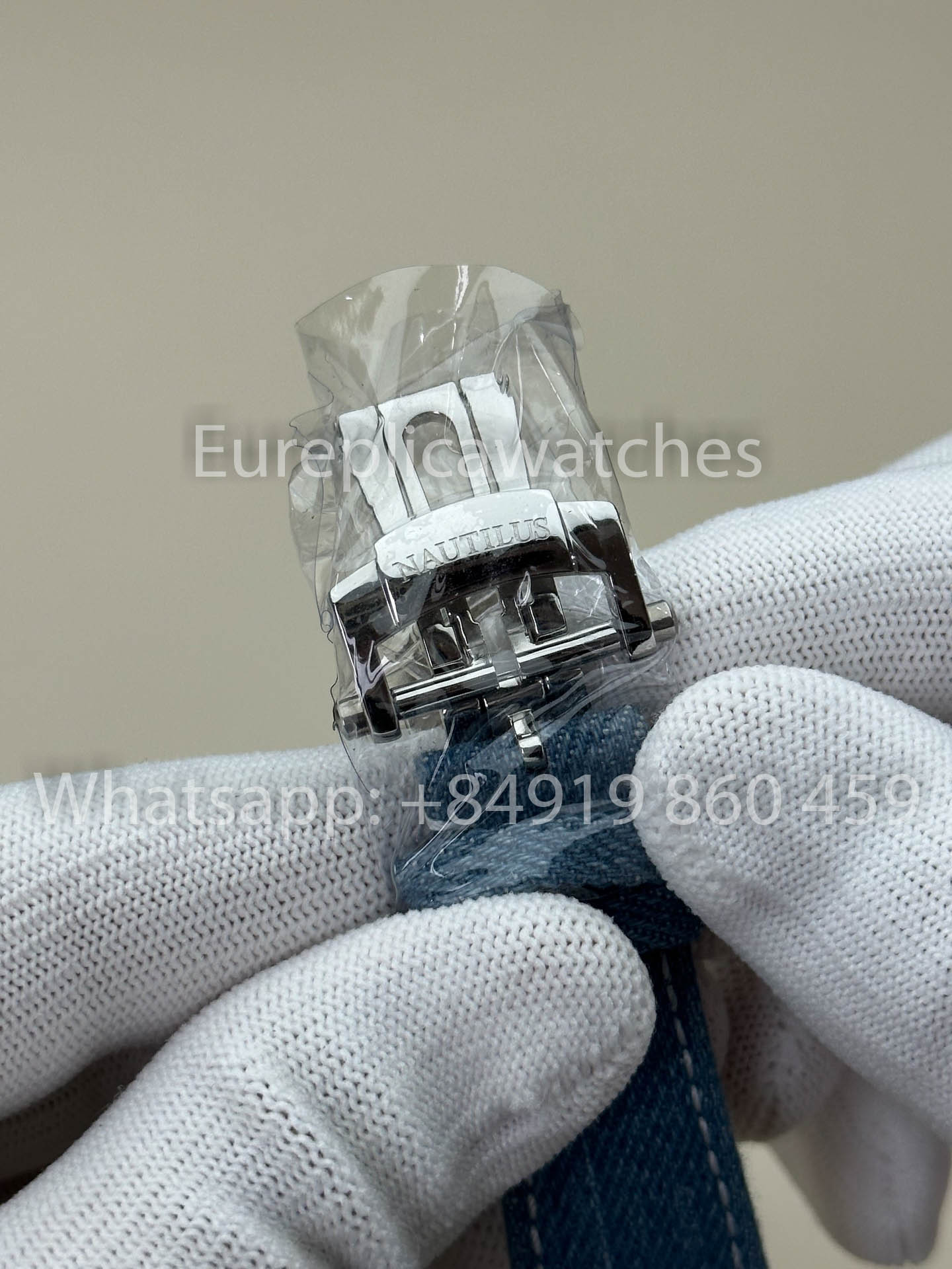 Patek Philippe Nautilus 5980/1G-001 1:1 Beste Version 3K Factory V3 Verbesserte Kristallindizes Zifferblatt Lederarmband