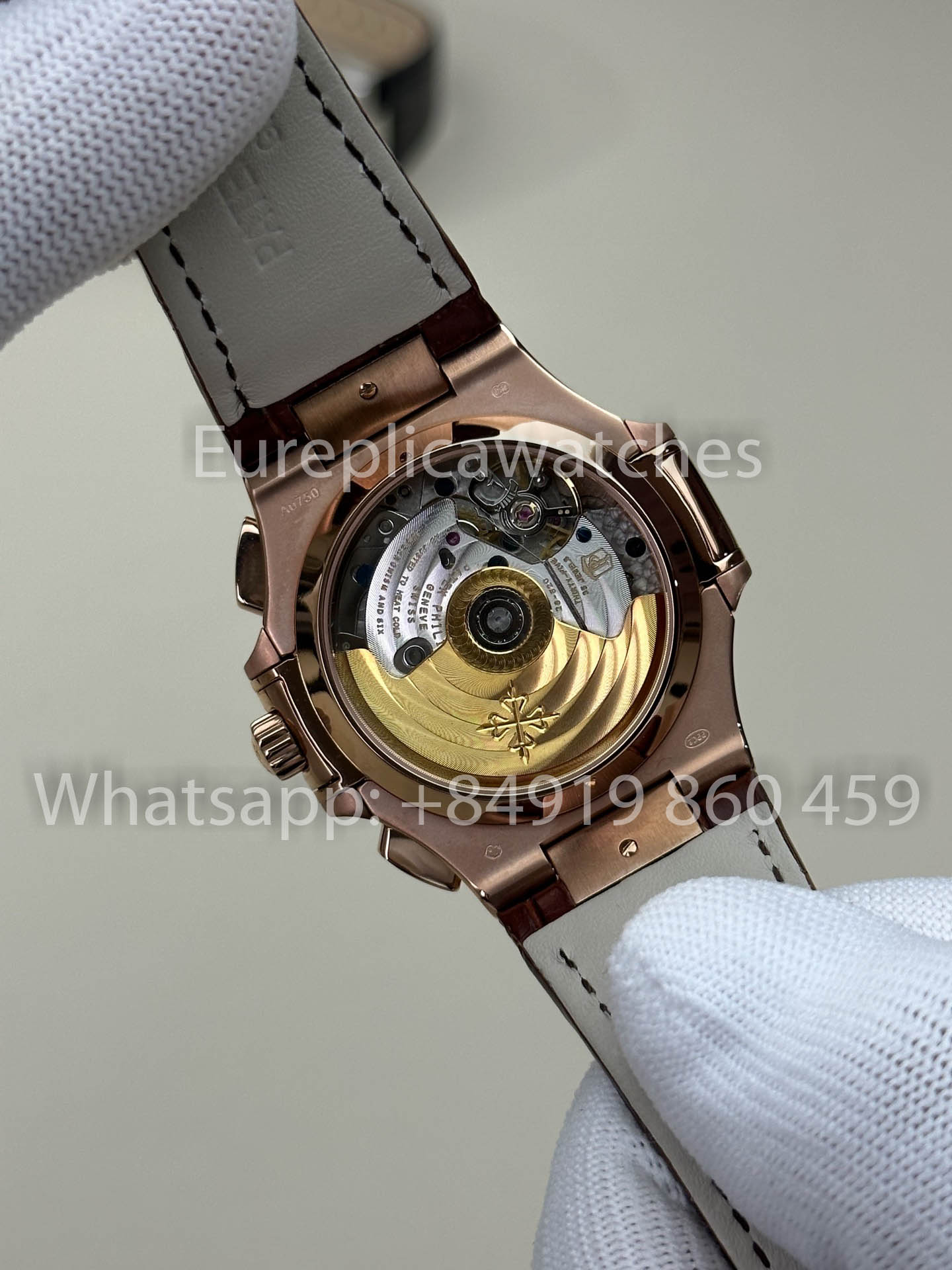 Patek Philippe Nautilus 5980R-001 1:1 Beste Version 3K Factory V3 Verbessertes Lederarmband Braunes Zifferblatt