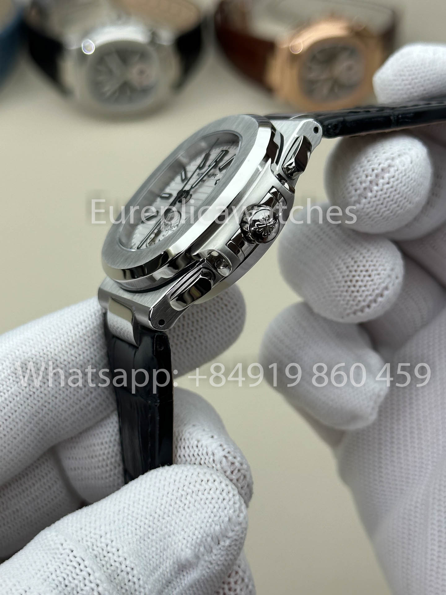 Patek Philippe Nautilus 5980/1A-019 1:1 Beste Version 3K Factory V3 Verbessertes Lederarmband