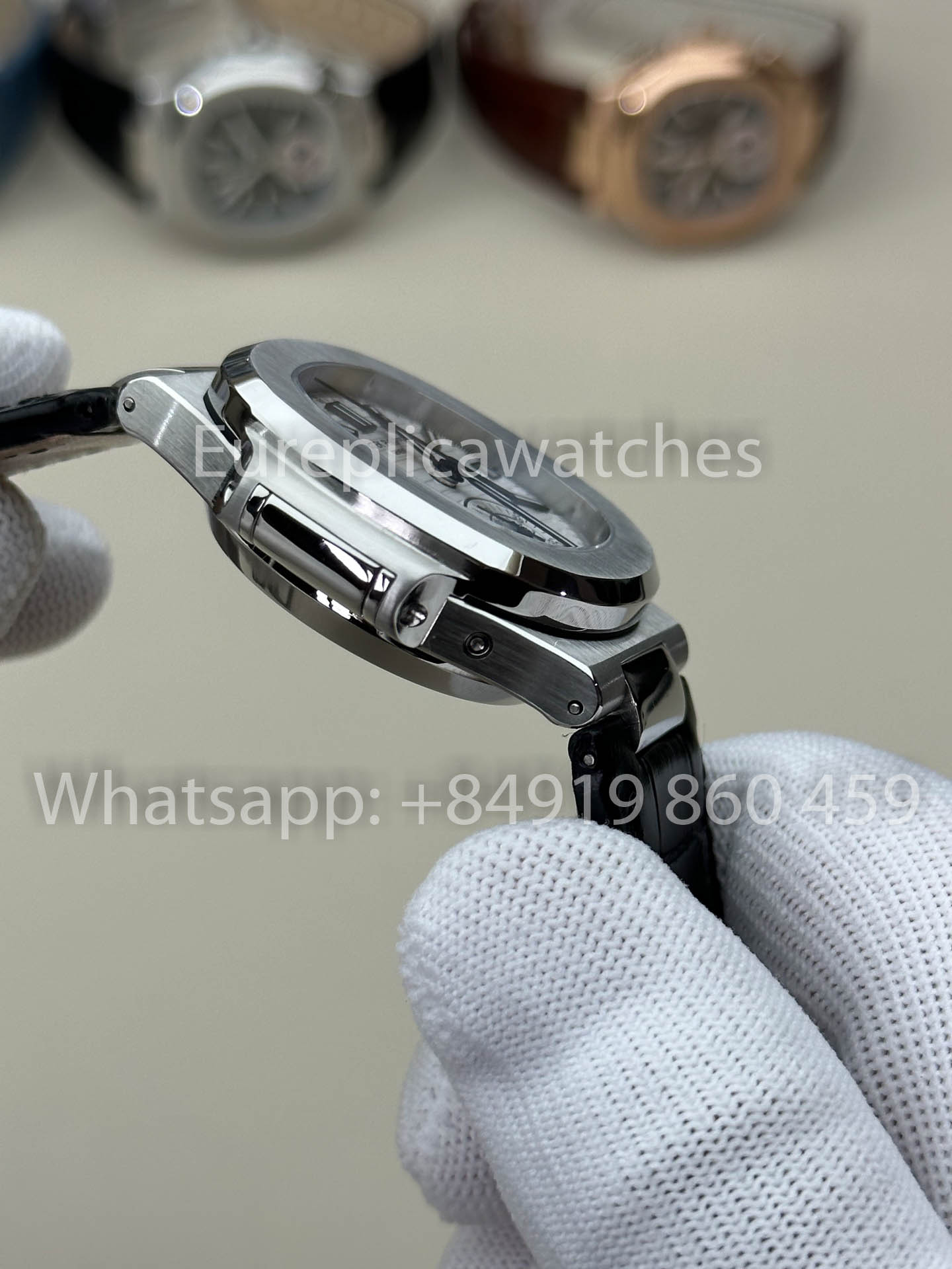 Patek Philippe Nautilus 5980/1A-019 1:1 Beste Version 3K Factory V3 Verbessertes Lederarmband