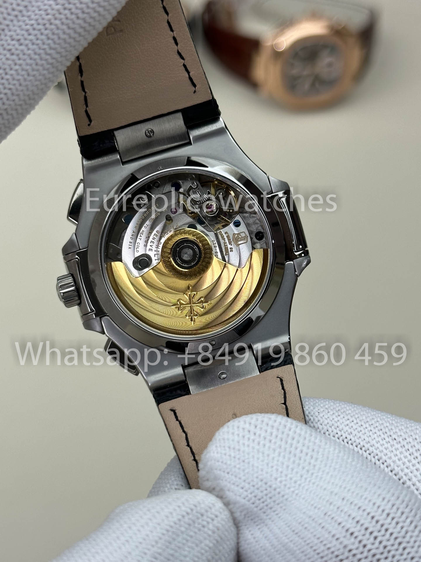 Patek Philippe Nautilus 5980/1A-019 1:1 Beste Version 3K Factory V3 Verbessertes Lederarmband