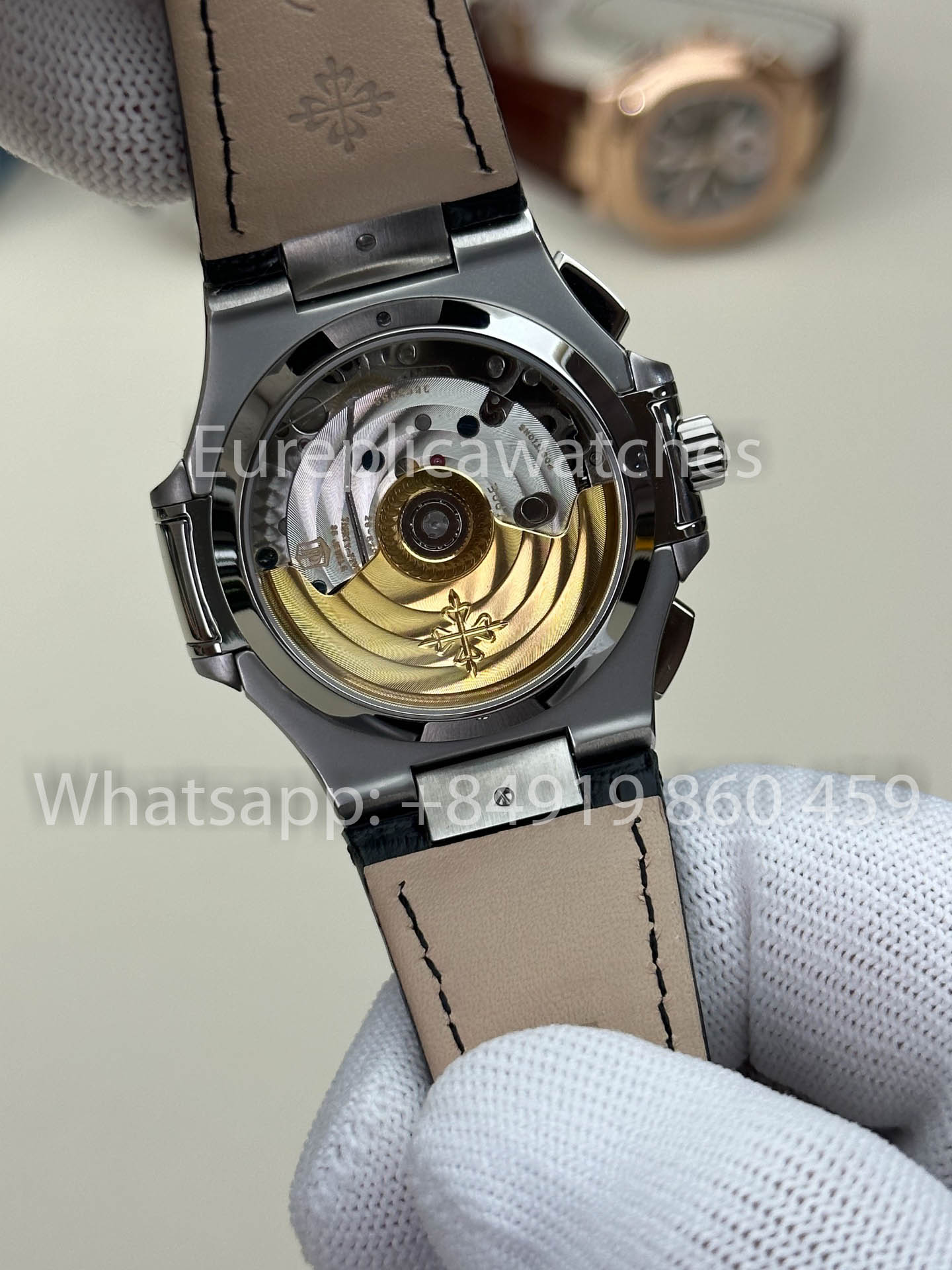 Patek Philippe Nautilus 5980/1A-019 1:1 Beste Version 3K Factory V3 Verbessertes Lederarmband