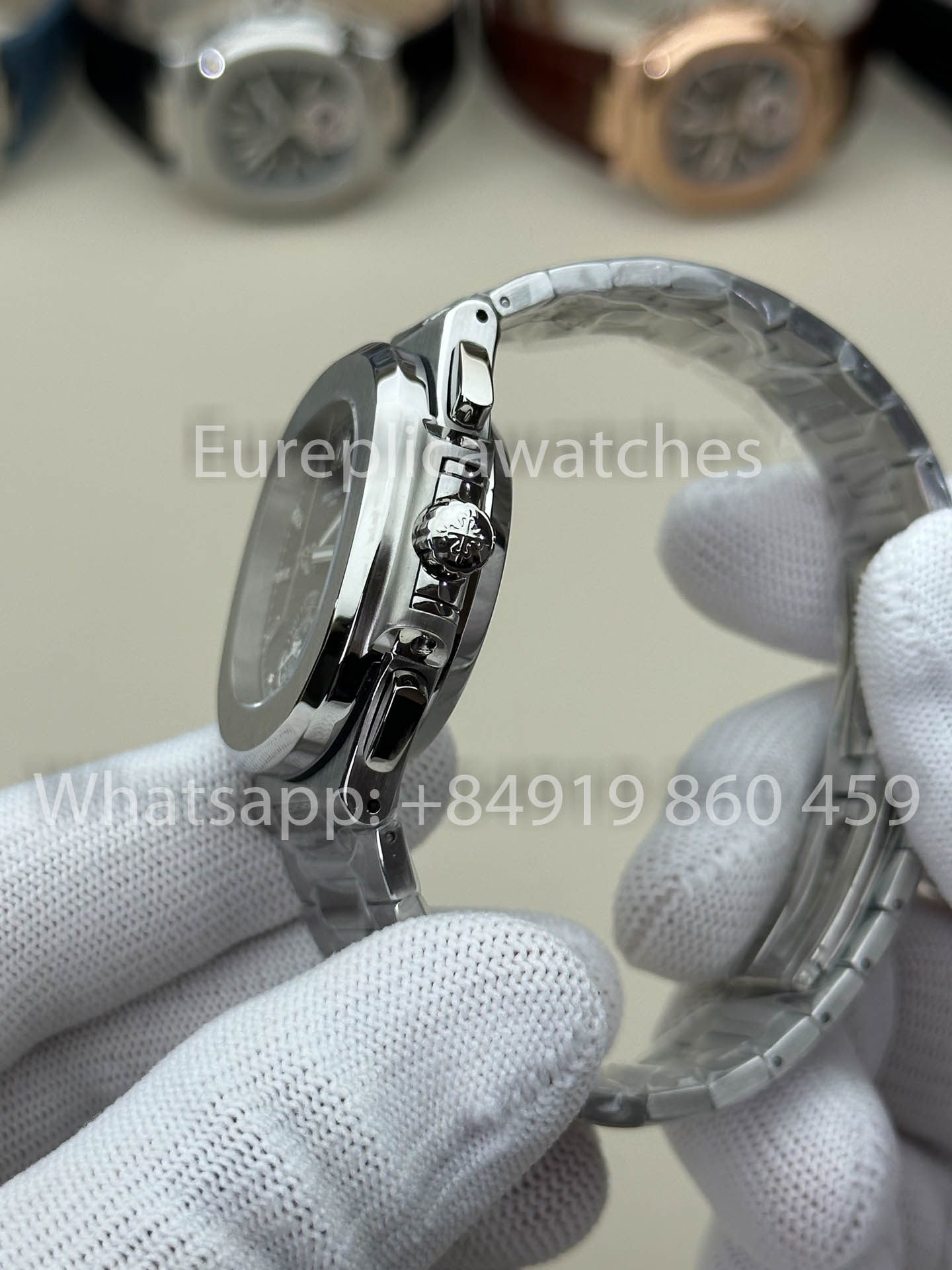 Patek Philippe Nautilus 5980/1G-001 1:1 Beste Version 3K Factory V3 Verbessertes Zifferblatt mit Kristallindizes