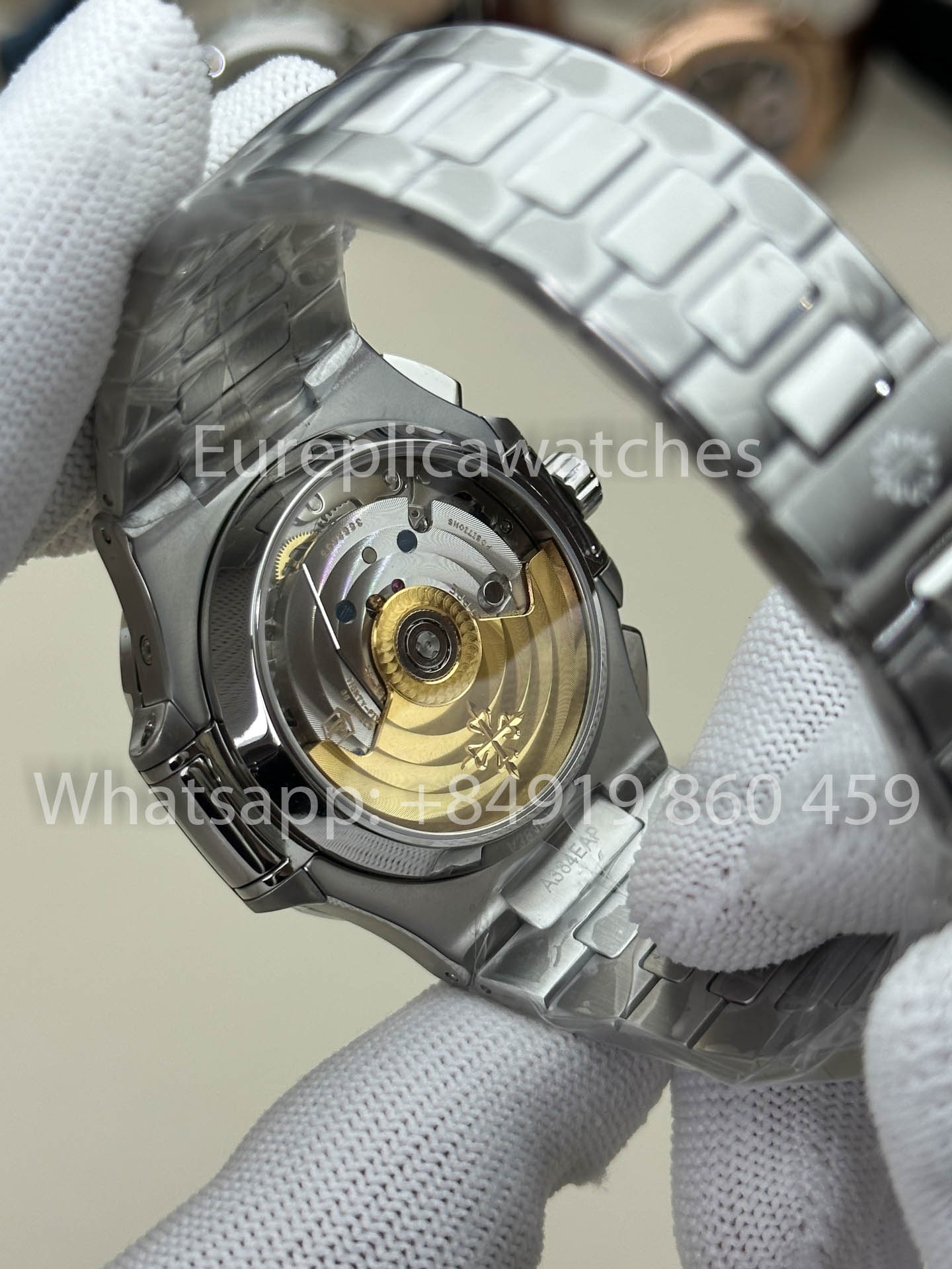 Patek Philippe Nautilus 5980/1G-001 1:1 Beste Version 3K Factory V3 Verbessertes Zifferblatt mit Kristallindizes