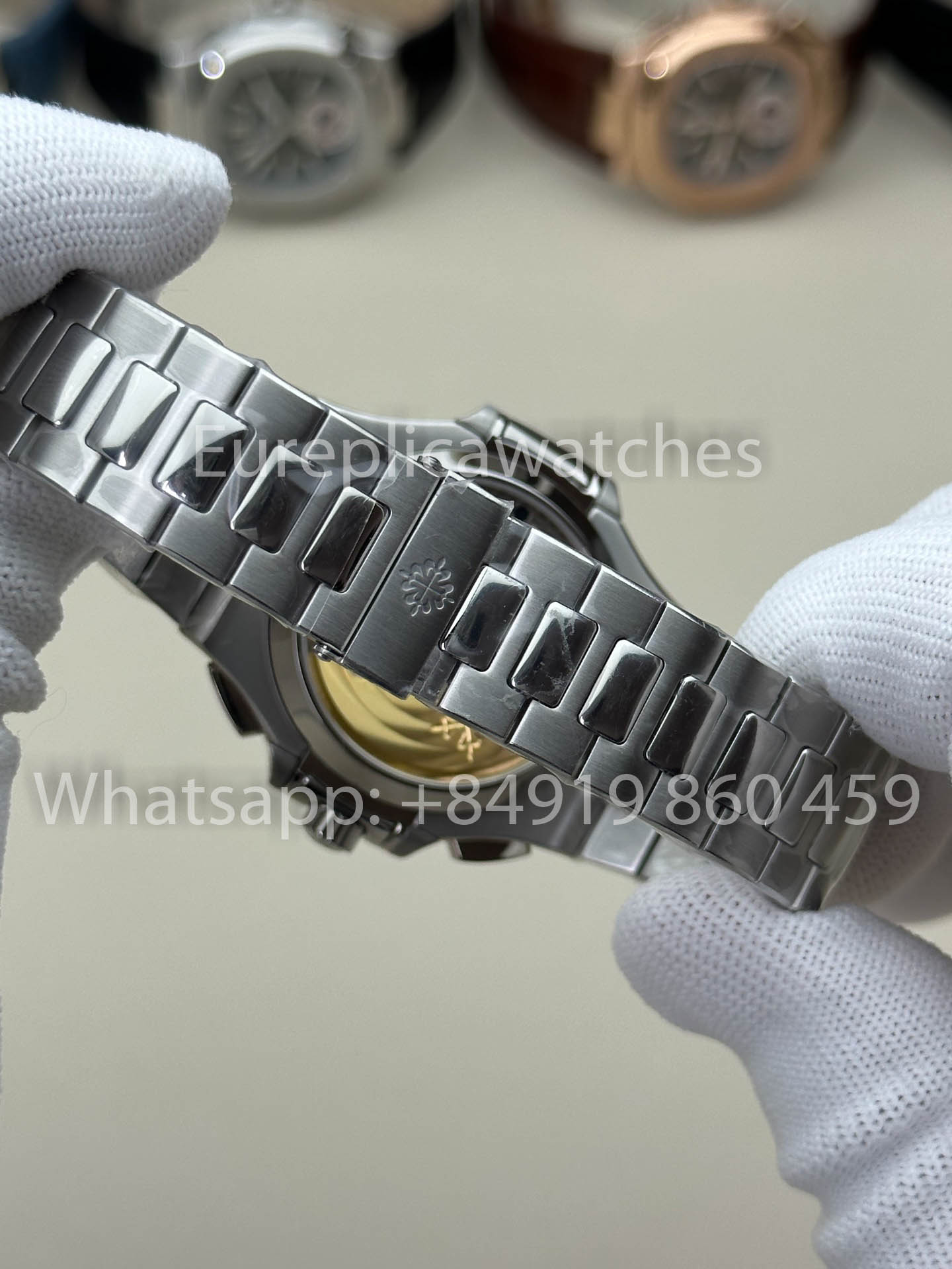 Patek Philippe Nautilus 5980/1G-001 1:1 Beste Version 3K Factory V3 Verbessertes Zifferblatt mit Kristallindizes