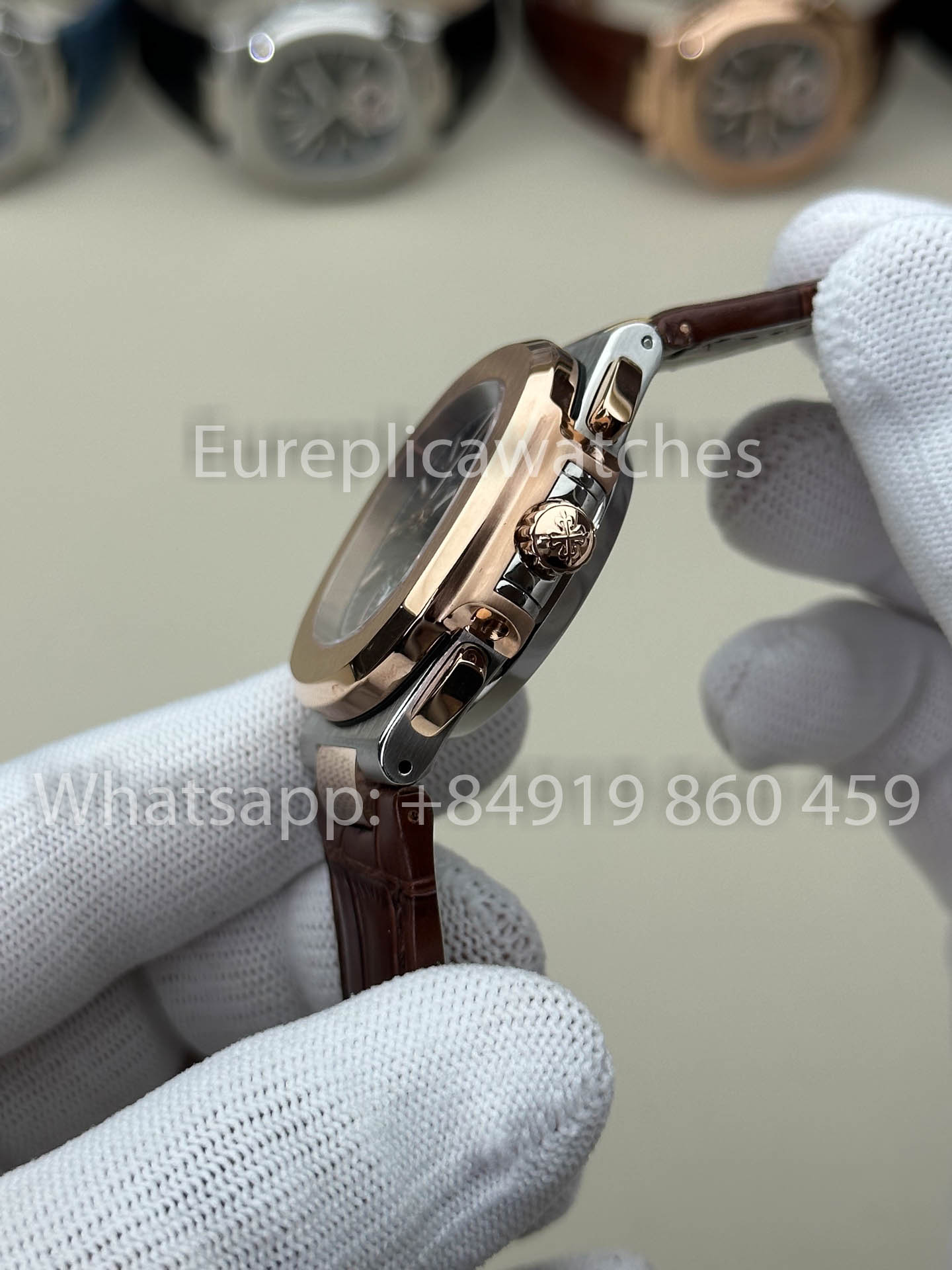 Patek Philippe Nautilus 5980/1AR-001 1:1 Beste Version 3K Factory V3 Verbessertes Lederarmband
