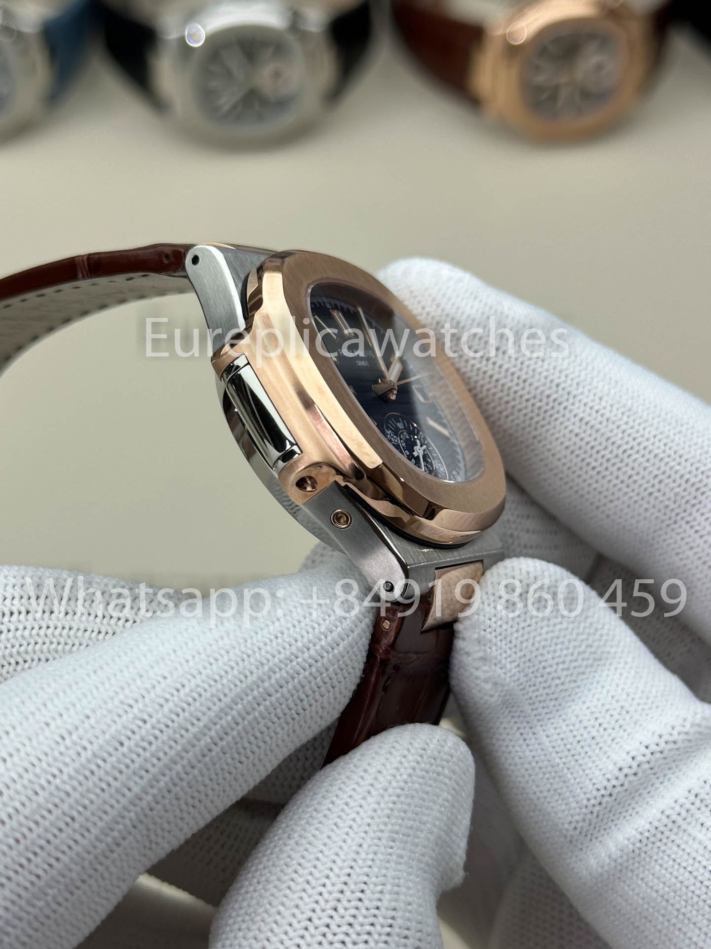 Patek Philippe Nautilus 5980/1AR-001 1:1 Beste Version 3K Factory V3 Verbessertes Lederarmband