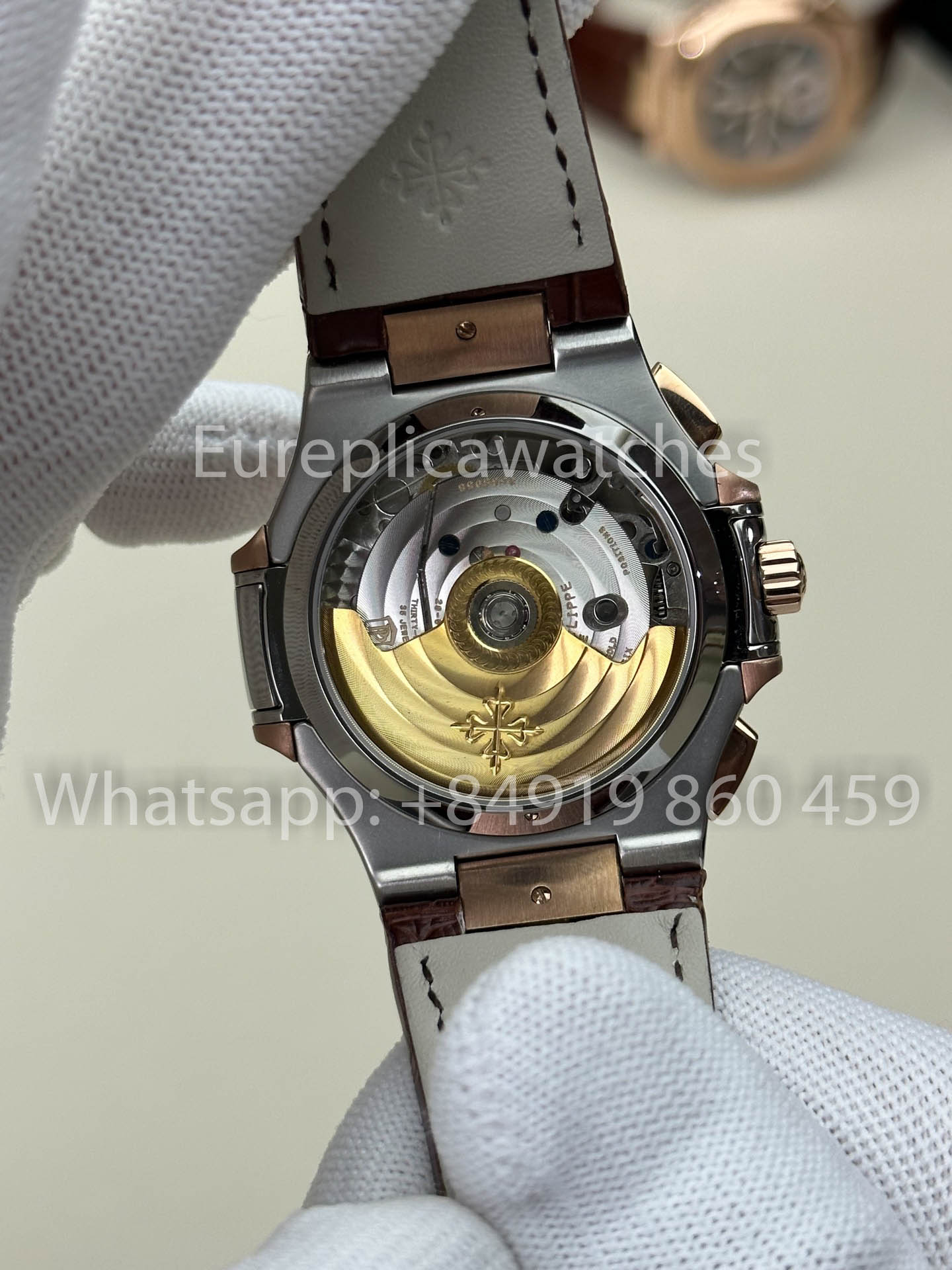 Patek Philippe Nautilus 5980/1AR-001 1:1 Beste Version 3K Factory V3 Verbessertes Lederarmband