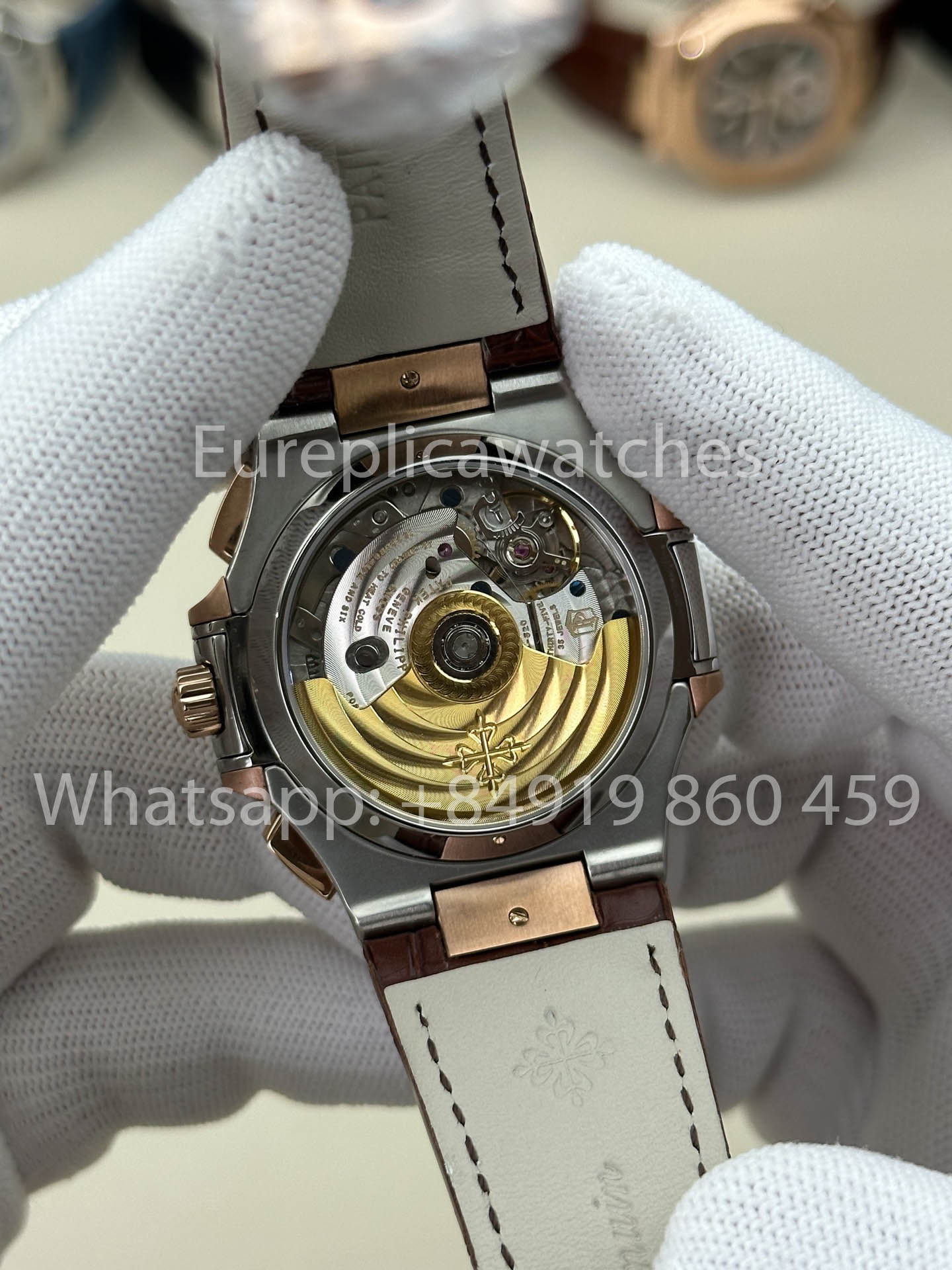 Patek Philippe Nautilus 5980/1AR-001 1:1 Beste Version 3K Factory V3 Verbessertes Lederarmband
