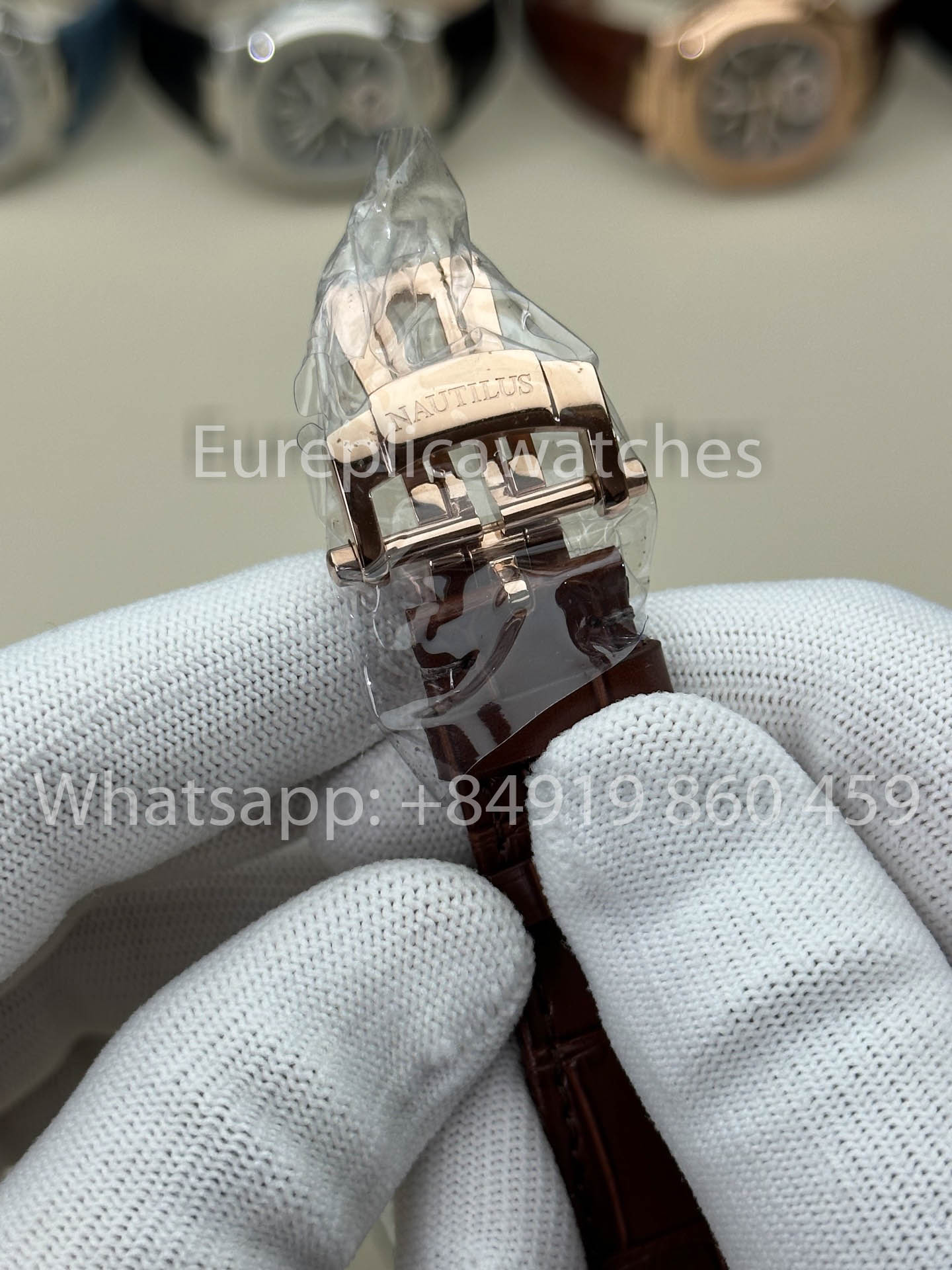 Patek Philippe Nautilus 5980/1AR-001 1:1 Beste Version 3K Factory V3 Verbessertes Lederarmband