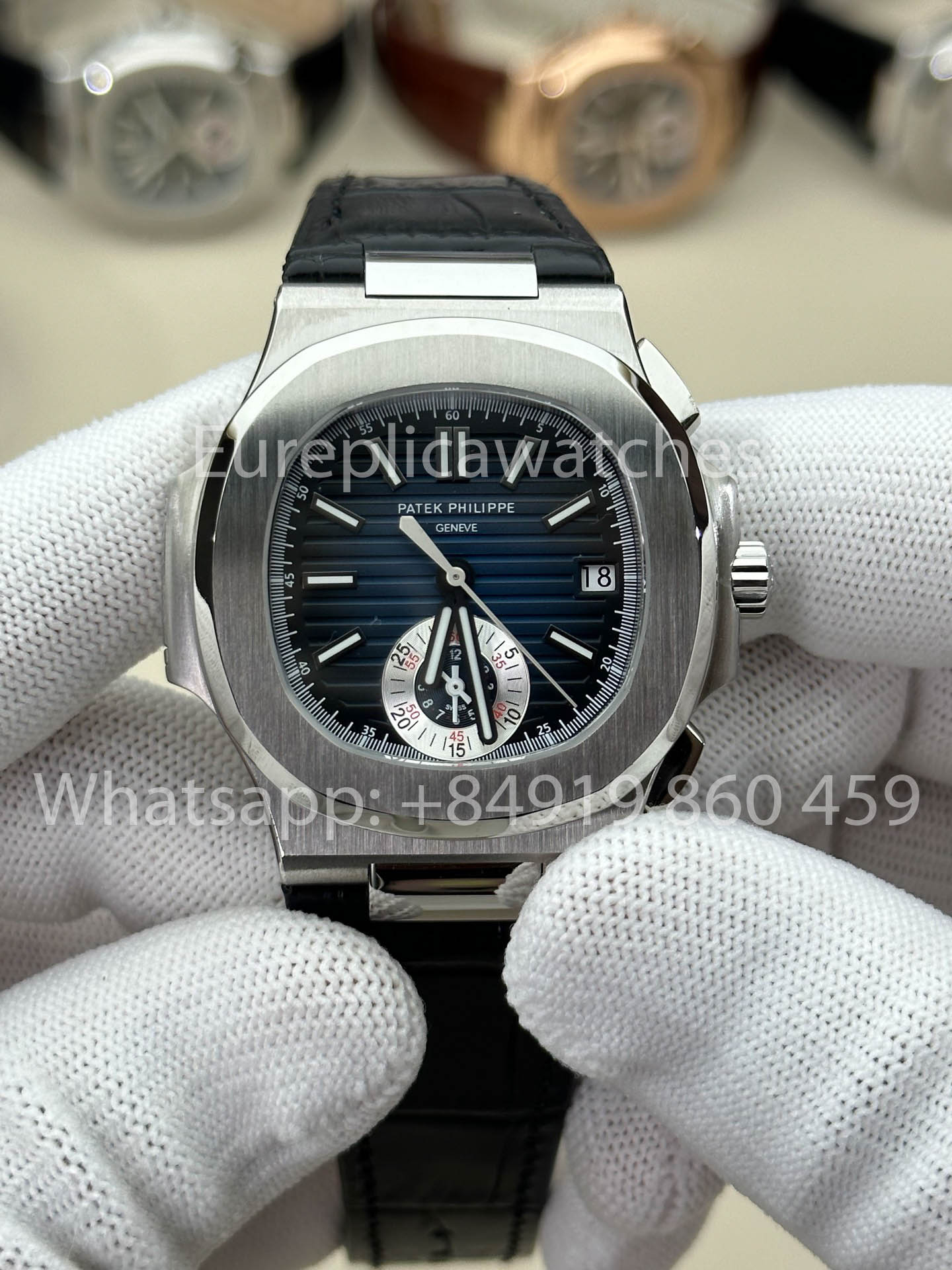 Patek Philippe Nautilus 5980/1A-001 1:1 Beste Version 3K Factory V3 Verbessertes Lederarmband