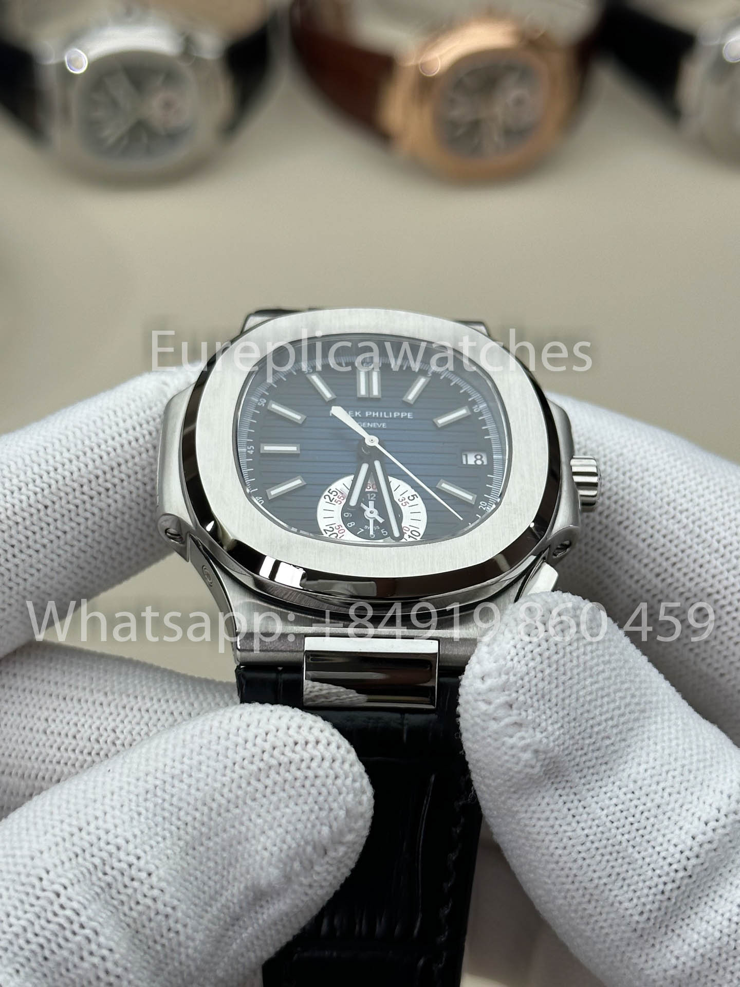 Patek Philippe Nautilus 5980/1A-001 1:1 Beste Version 3K Factory V3 Verbessertes Lederarmband