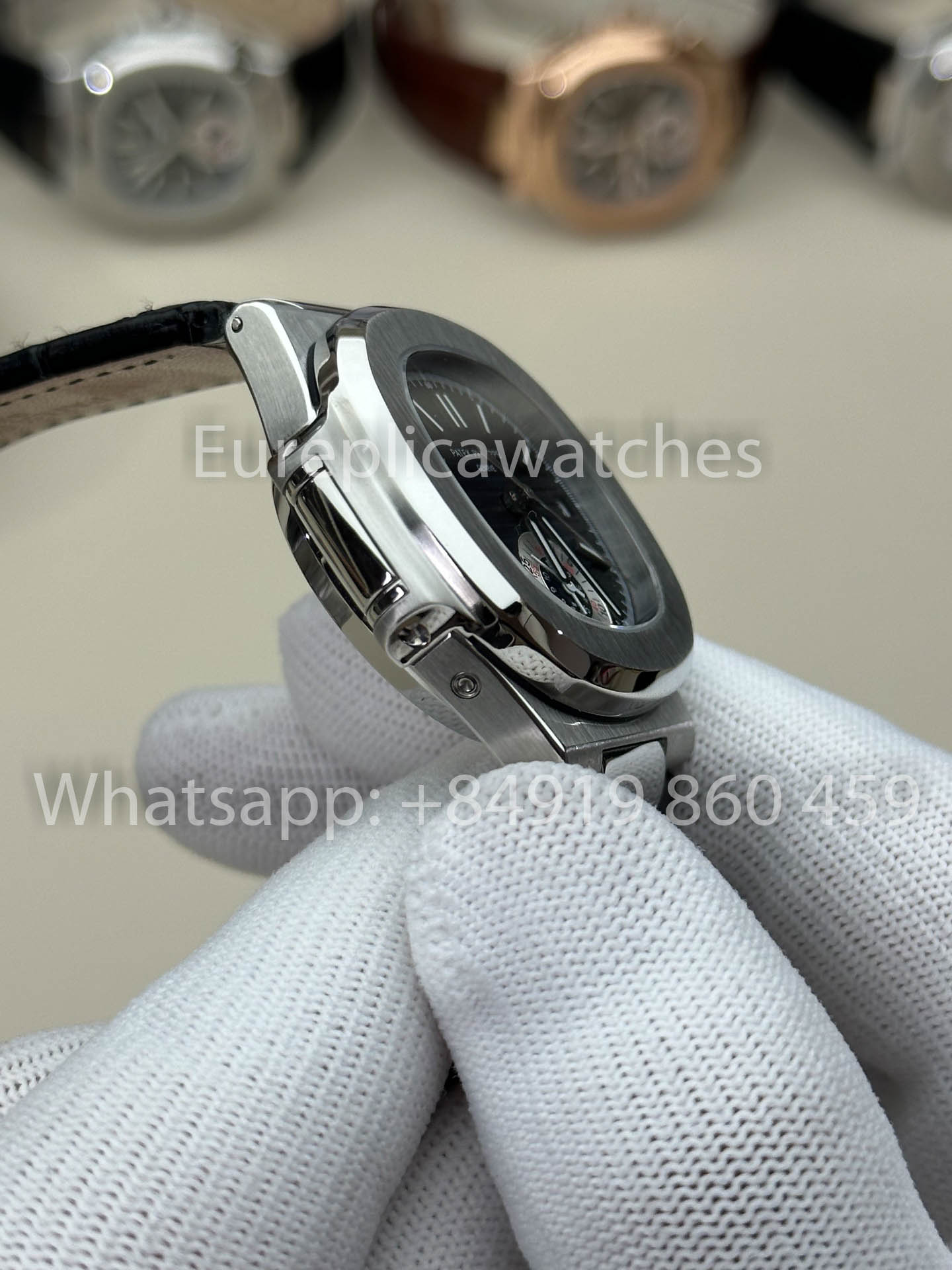 Patek Philippe Nautilus 5980/1A-001 1:1 Beste Version 3K Factory V3 Verbessertes Lederarmband