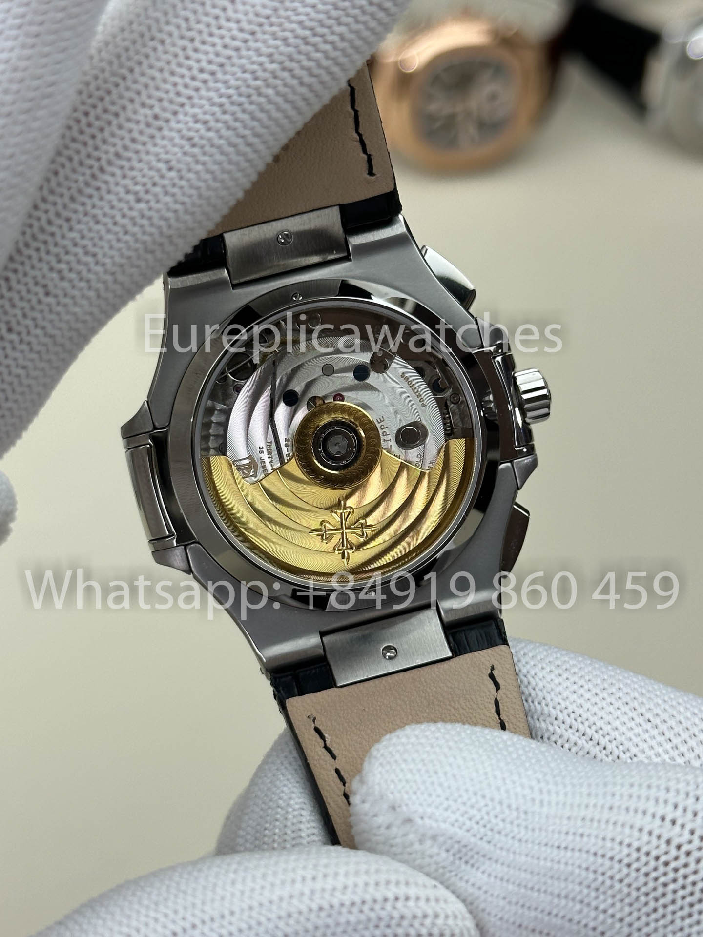 Patek Philippe Nautilus 5980/1A-001 1:1 Beste Version 3K Factory V3 Verbessertes Lederarmband