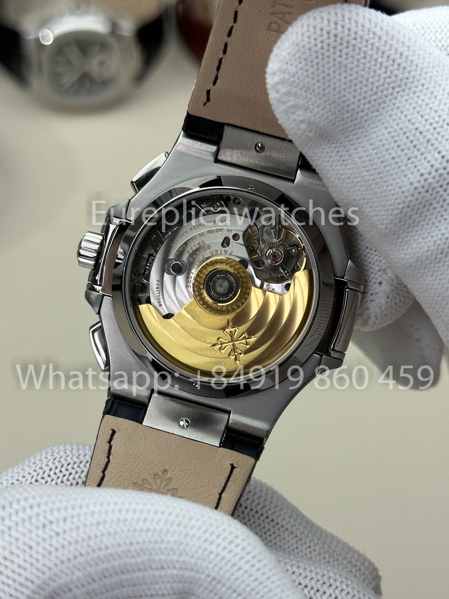 Patek Philippe Nautilus 5980/1A-001 1:1 Beste Version 3K Factory V3 Verbessertes Lederarmband