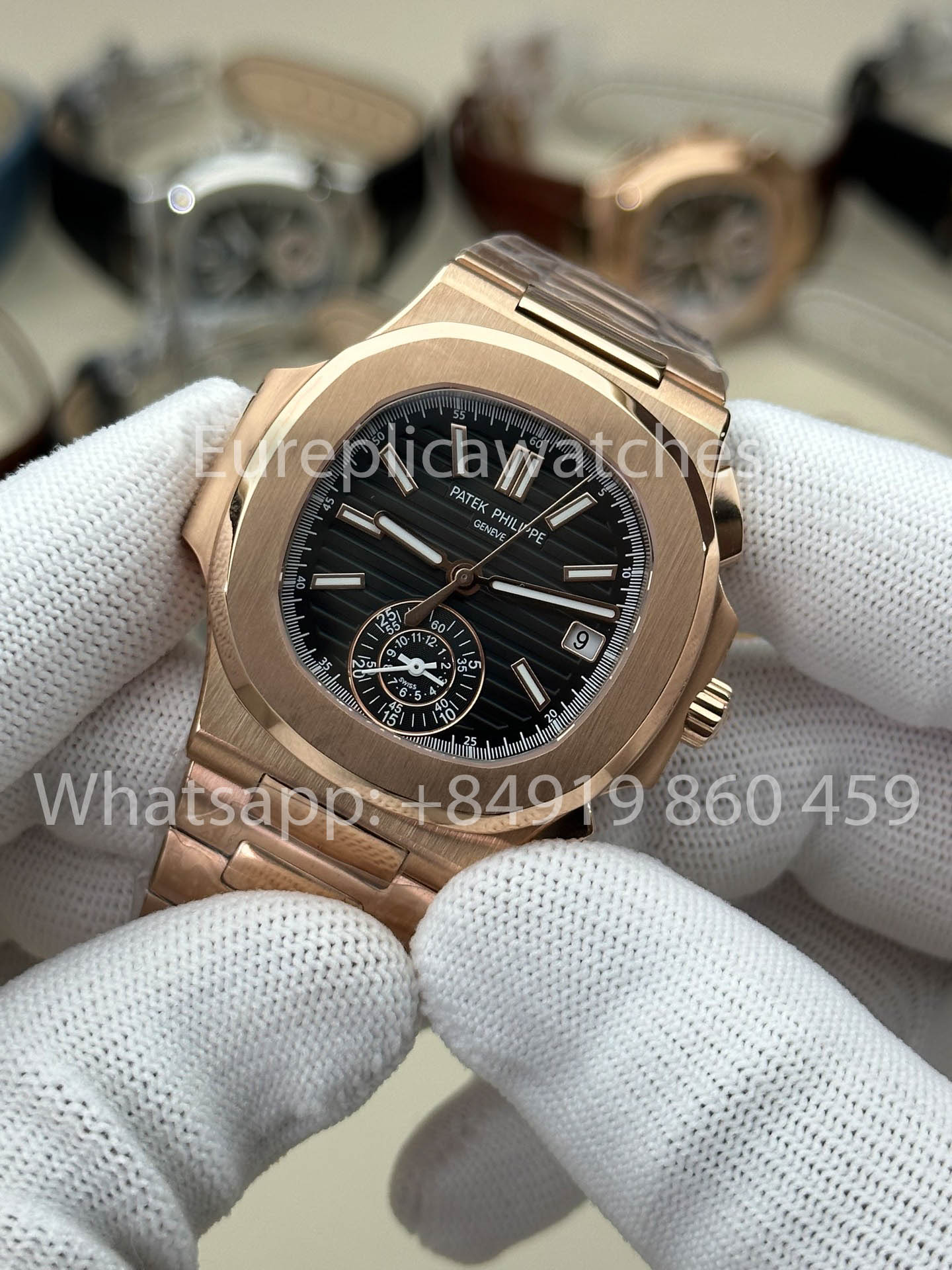 Patek Philippe Nautilus 5980-1A-001 1:1 Best Version 3K Factory V3 Upgraded Edition Black Dial