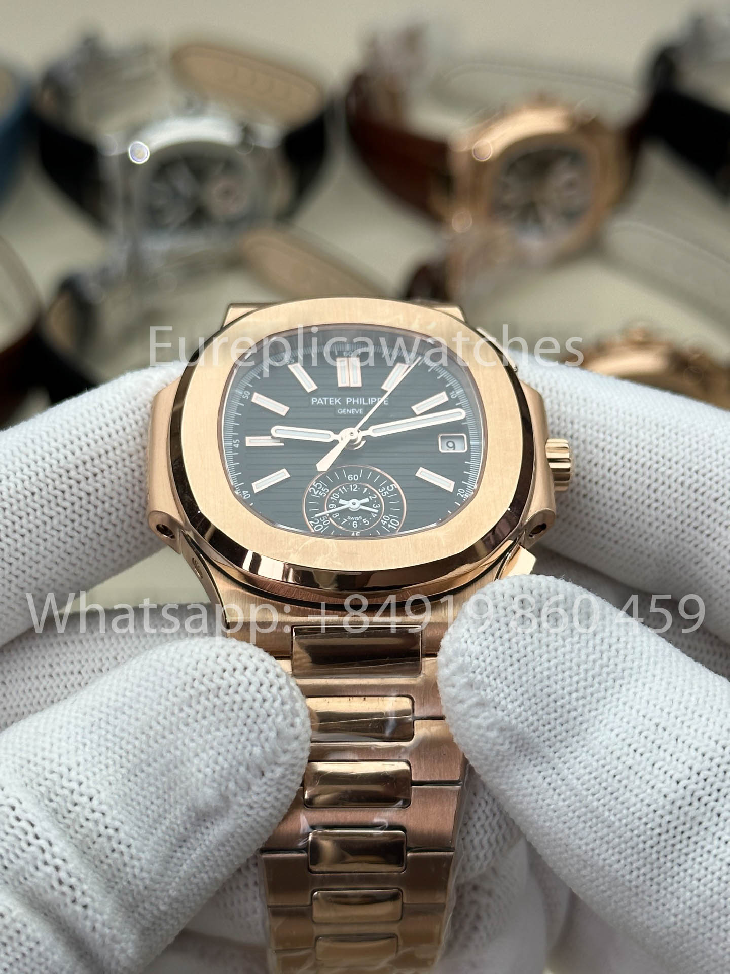 Patek Philippe Nautilus 5980-1A-001 1:1 Best Version 3K Factory V3 Upgraded Edition Black Dial