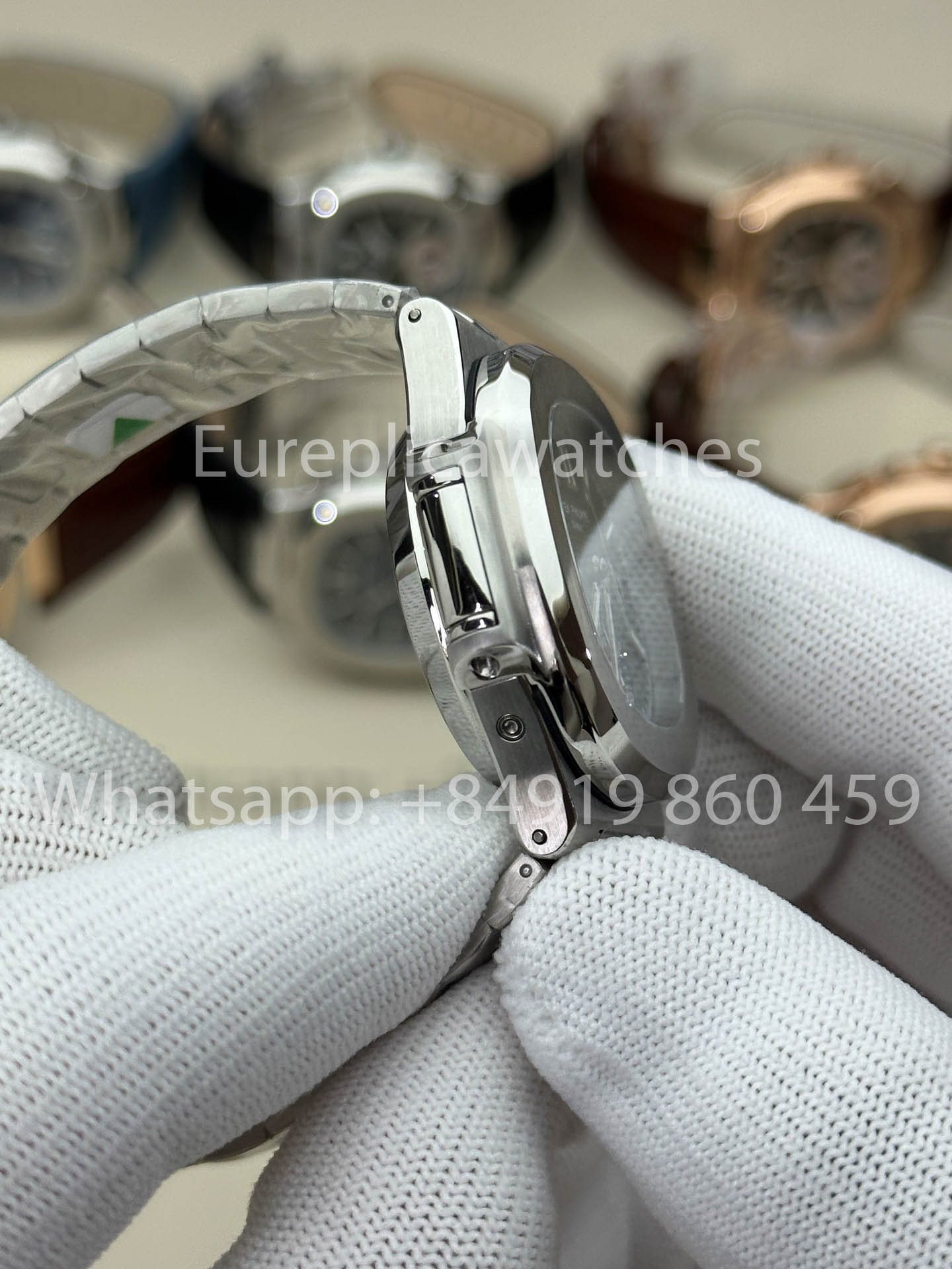 Patek Philippe Nautilus 5980/1G-001 1:1 Best Version 3K Factory V3 Upgraded Edition Blue Dial