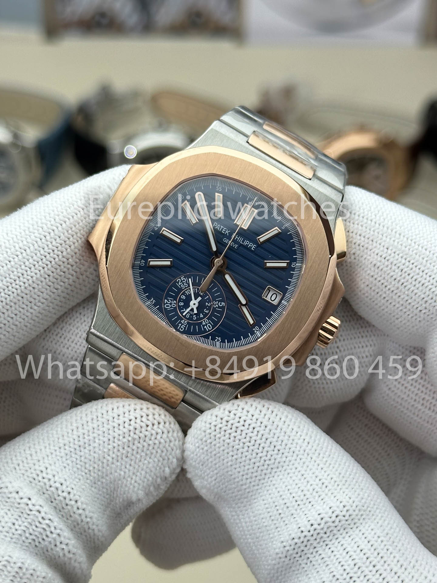 Patek Philippe Nautilus 5980/1AR-001 1:1 Best Version 3K Factory V3 Upgraded Edition Blue Dial