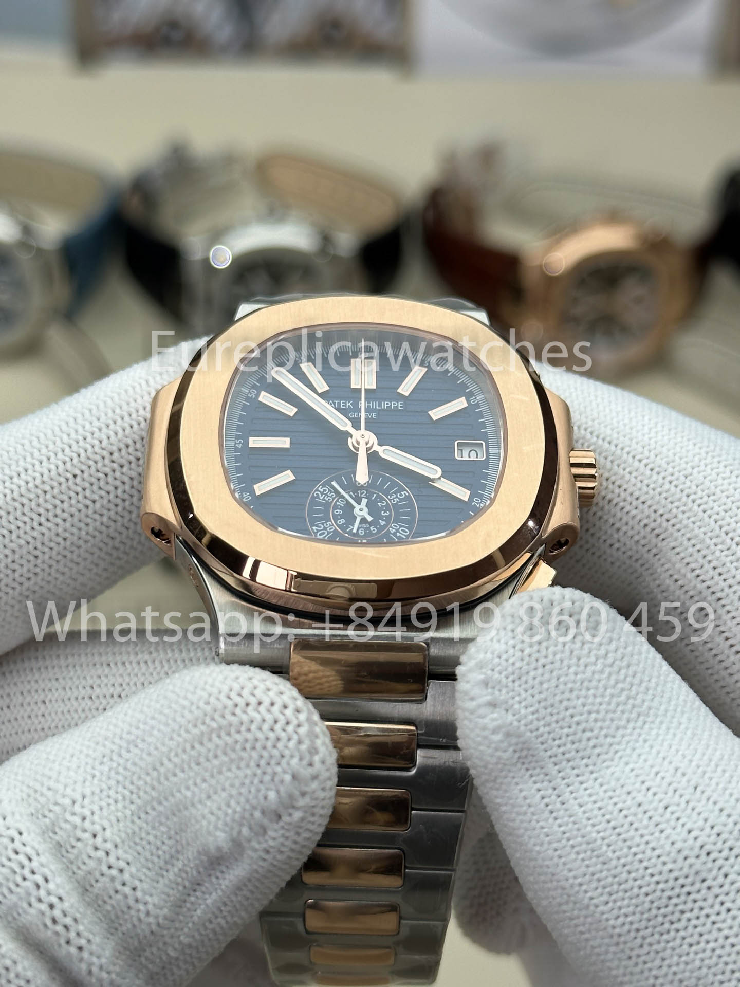 Patek Philippe Nautilus 5980/1AR-001 1:1 Best Version 3K Factory V3 Upgraded Edition Blue Dial