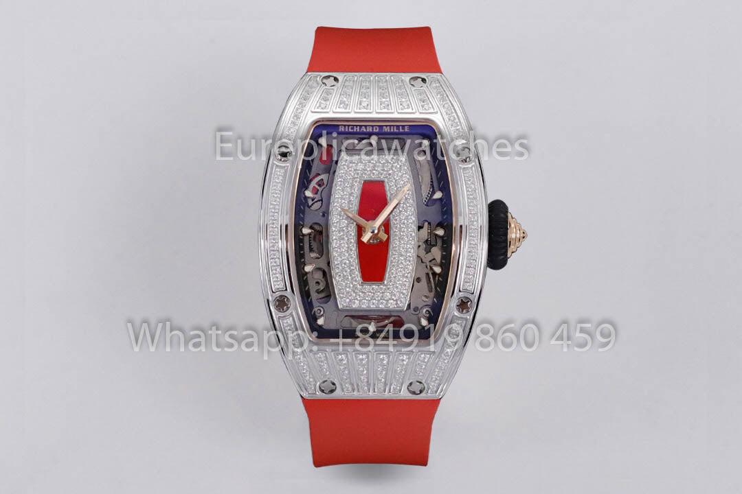 Replik Richard Mille RM 07-01 Rotes Armband 1:1 Super Clone ZF Factory