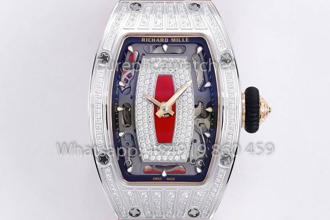 Replik Richard Mille RM 07-01 Rotes Armband 1:1 Super Clone ZF Factory