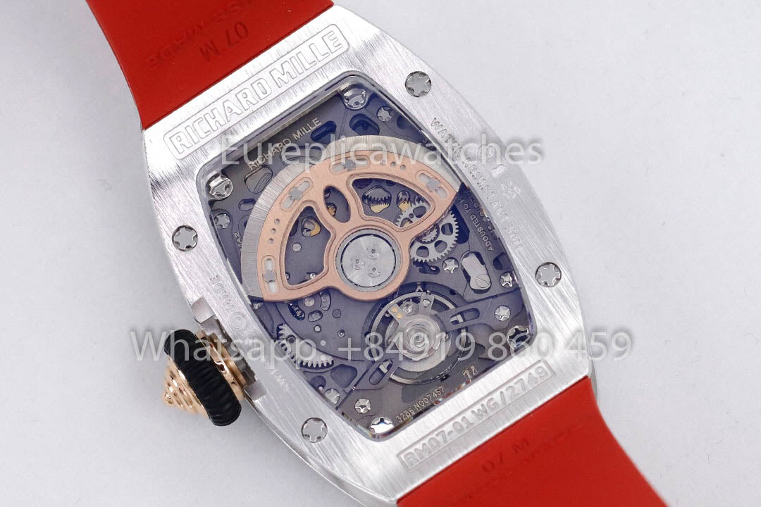 Replik Richard Mille RM 07-01 Rotes Armband 1:1 Super Clone ZF Factory