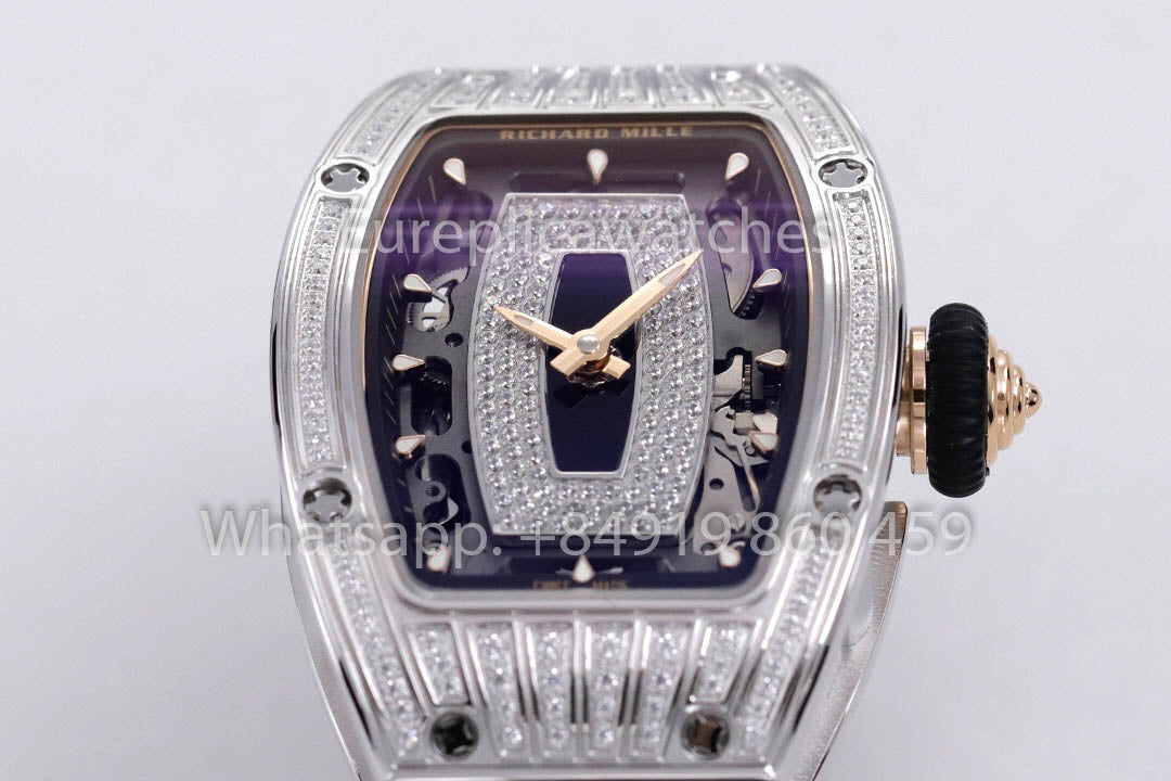 Replik Richard Mille RM 07-01 Schwarzes Armband 1:1 Super Clone ZF Factory