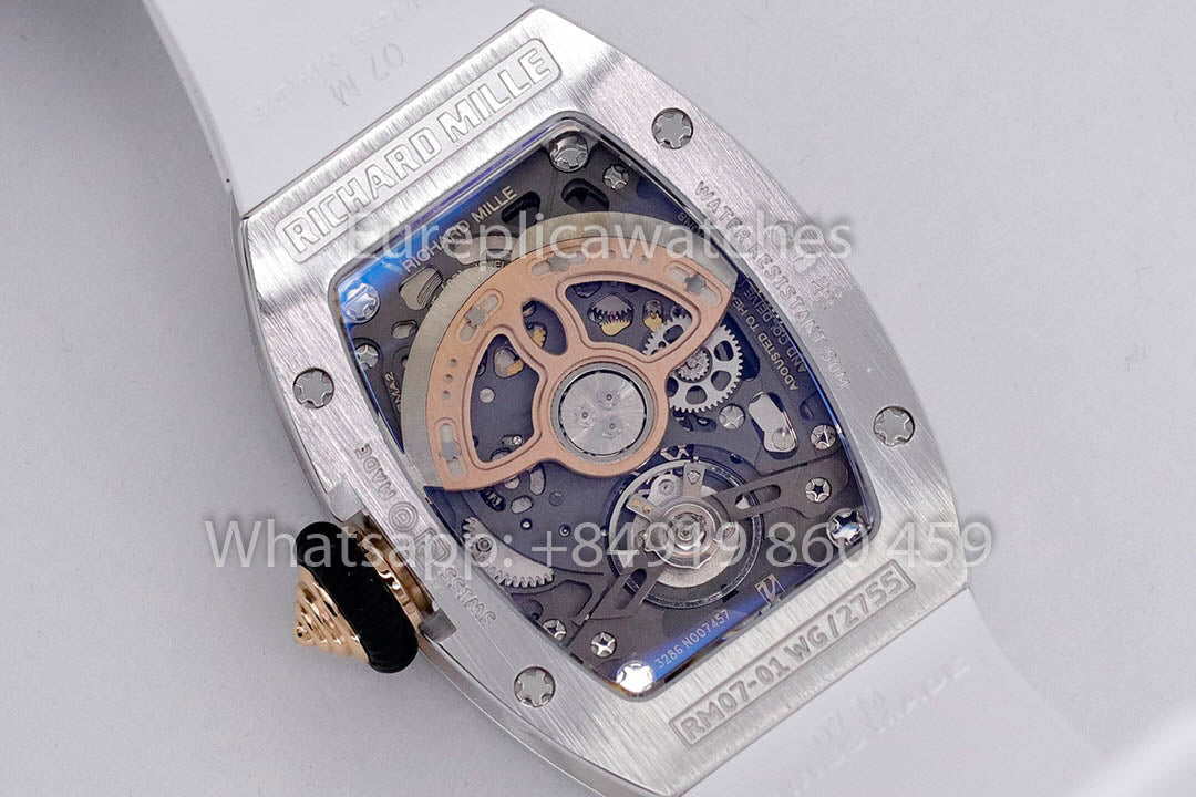Replik Richard Mille RM 07-01 Weißes Armband 1:1 Super Clone ZF Factory