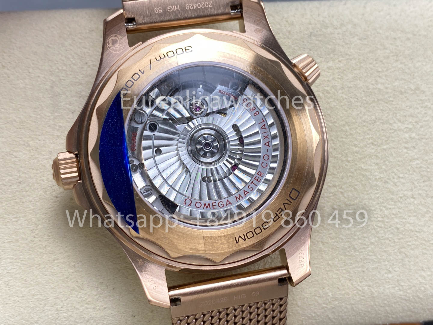 Omega Seamaster 220.50.43.22.02.001 Bronze Or et Bourgogne 1:1 Super Clone VS Factory Ultra-Light