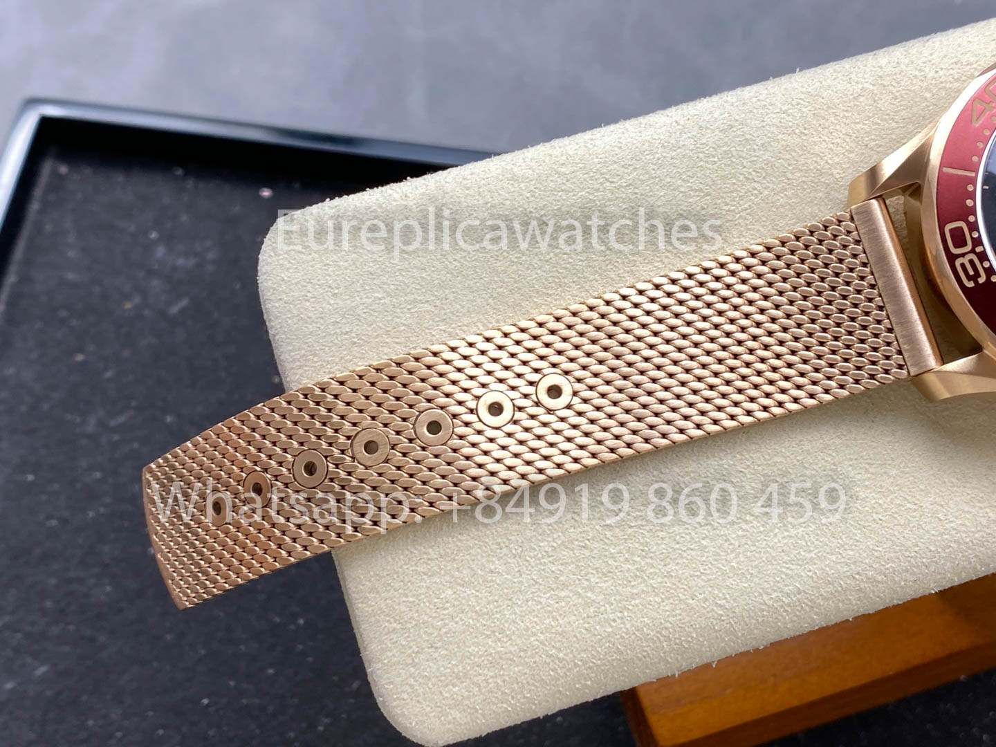 Omega Seamaster 220.50.43.22.02.001 Bronze Or et Bourgogne 1:1 Super Clone VS Factory Ultra-Light