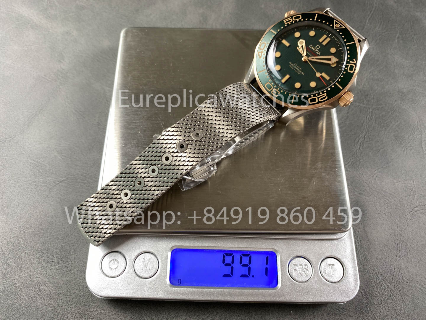 Omega Seamaster 210.90.42.20.10.001 Bronze Gold 007 1:1 Super Clone VS Factory Bracelet en maille de titane ultra-léger Édition