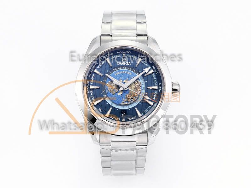 [Ausverkauf] Omega Seamaster Aqua Terra GMT Worldtimer 220.10.43.22.03.001 VS Factory 1:1 Bester Klon