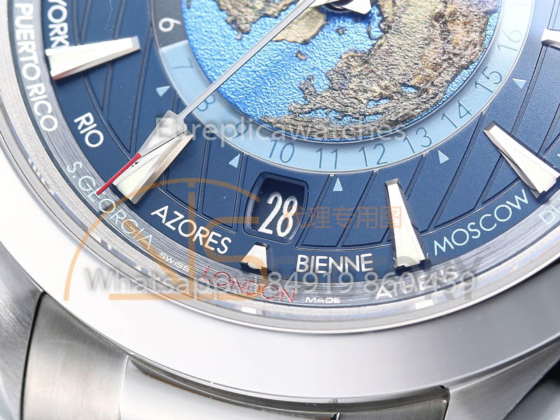 [Ausverkauf] Omega Seamaster Aqua Terra GMT Worldtimer 220.10.43.22.03.001 VS Factory 1:1 Bester Klon