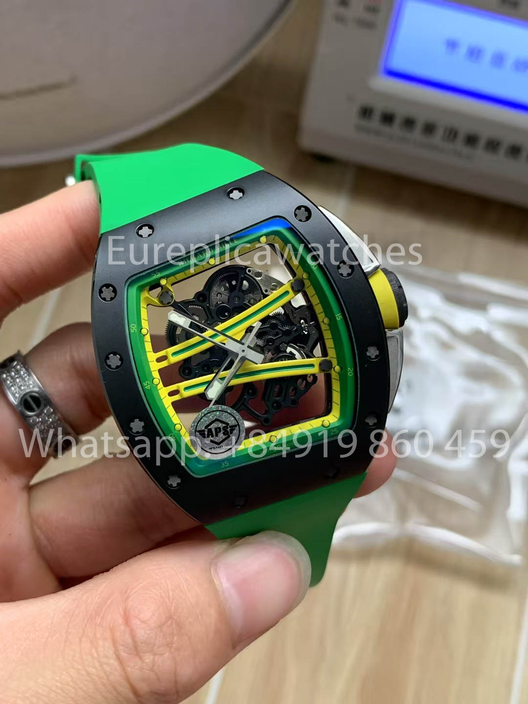 Richard Mille RM 61-01 Keramik Grünes Armband 1:1 Beste Version APS Factory