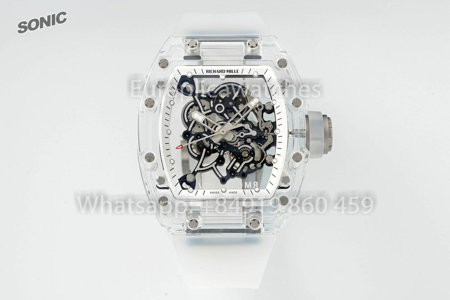 RICHARD MILLE RM055 AET REMOULÉ Bracelet Transparent 1:1 Meilleure Version Sonic Factory