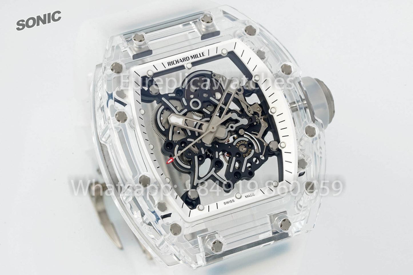 RICHARD MILLE RM055 AET REMOULÉ Bracelet Transparent 1:1 Meilleure Version Sonic Factory