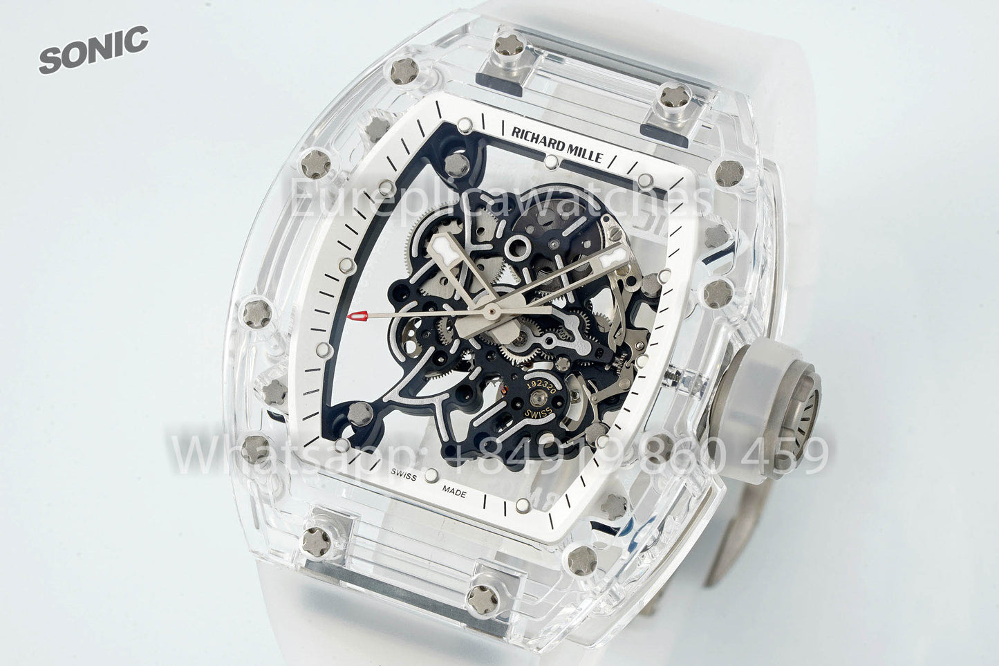 RICHARD MILLE RM055 AET REMOULÉ Bracelet Transparent 1:1 Meilleure Version Sonic Factory