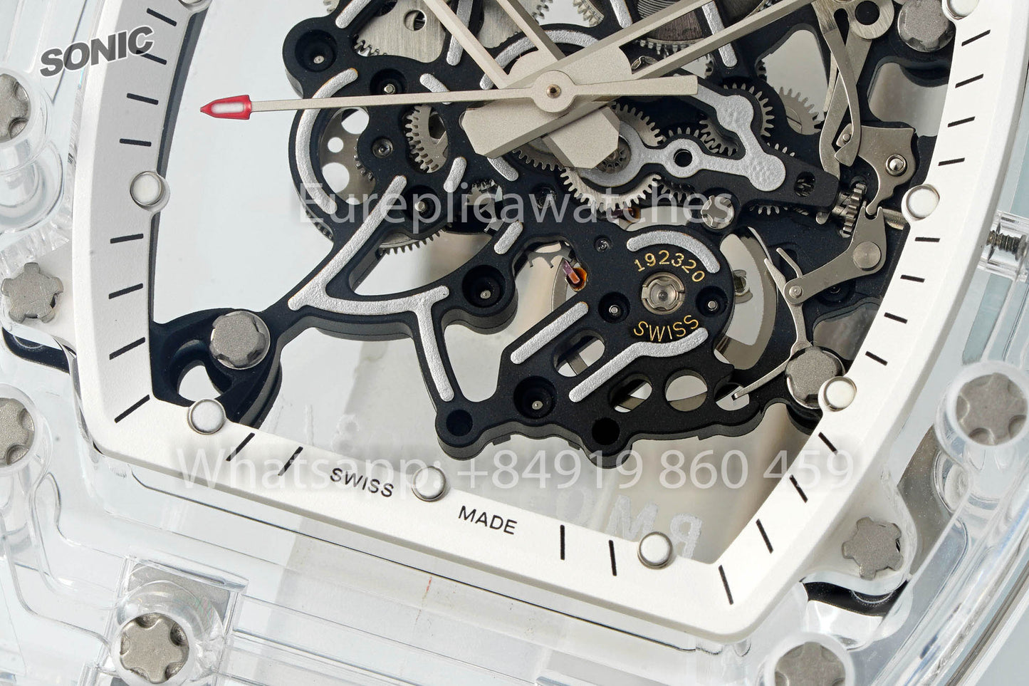 RICHARD MILLE RM055 AET REMOULÉ Bracelet Transparent 1:1 Meilleure Version Sonic Factory
