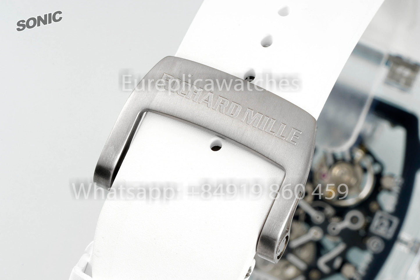 RICHARD MILLE RM055 AET REMOULD White Blue Strap 1:1 Best Version Sonic Factory